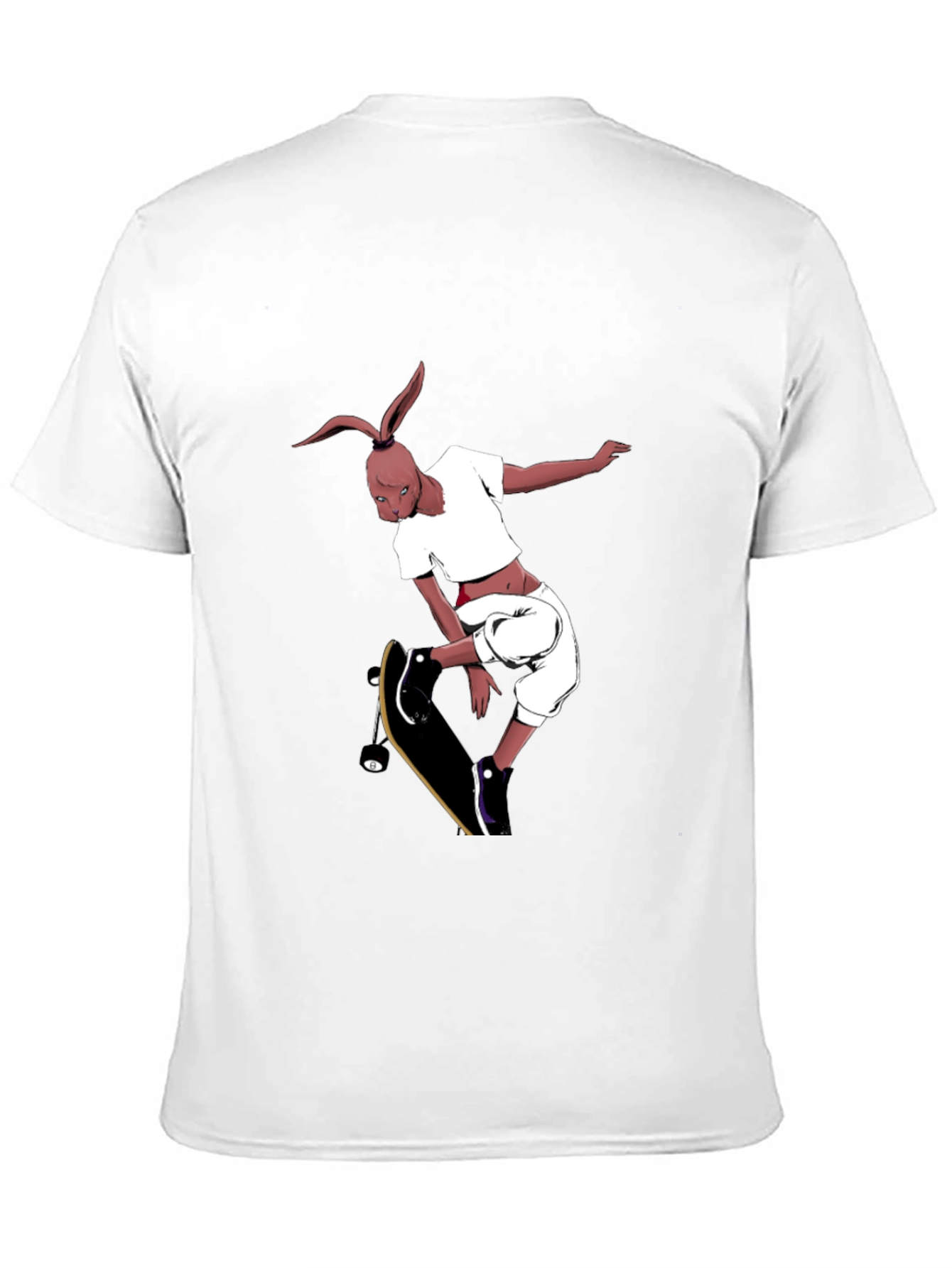 Skateboarding Rabbit Graphic Tee