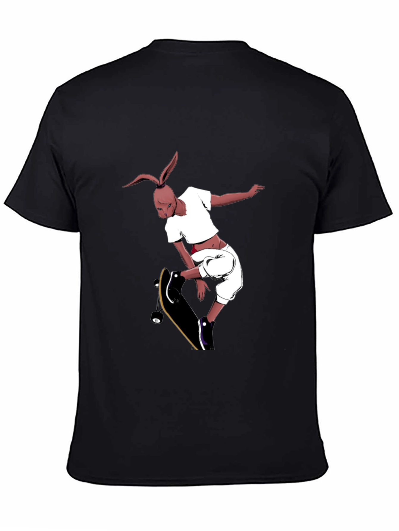Skateboarding Rabbit Graphic Tee