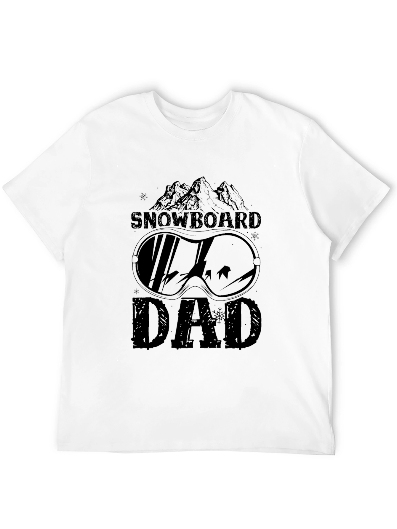 Snowboard Dad T-Shirt - Mountain Graphic Tee