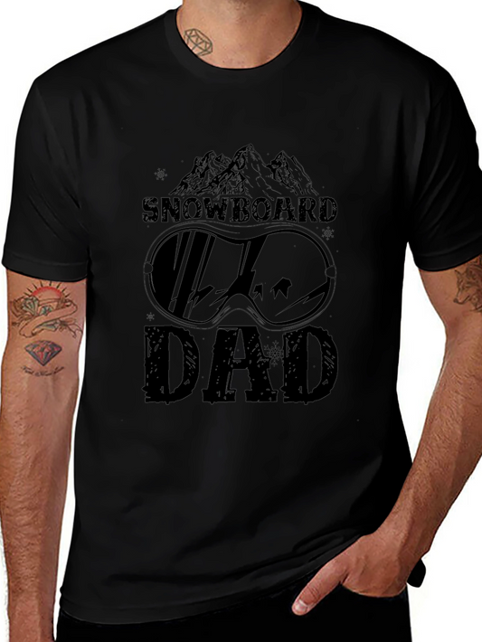Snowboard Dad T-Shirt - Mountain Graphic Tee