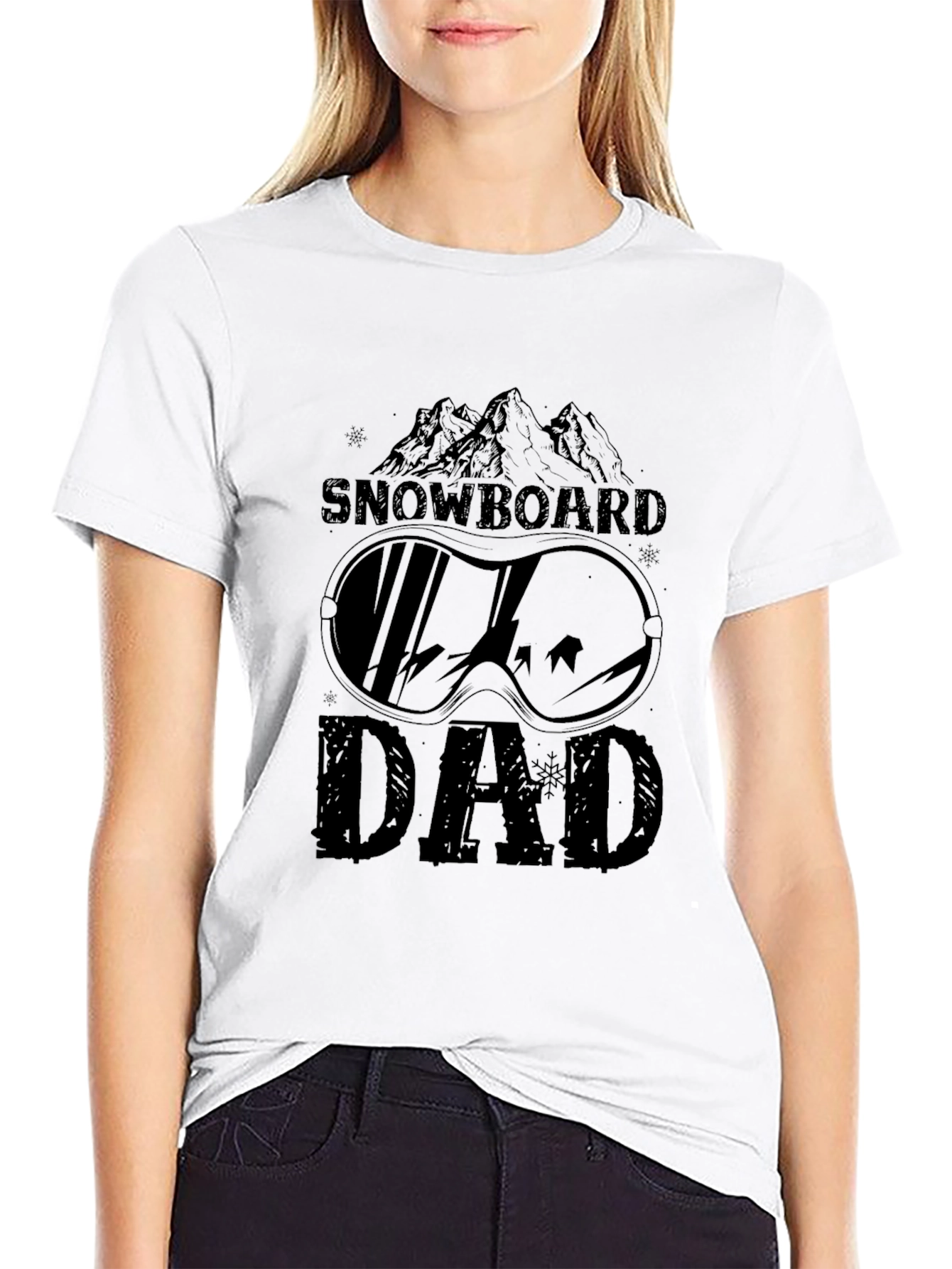Snowboard Dad T-Shirt - Mountain Graphic Tee