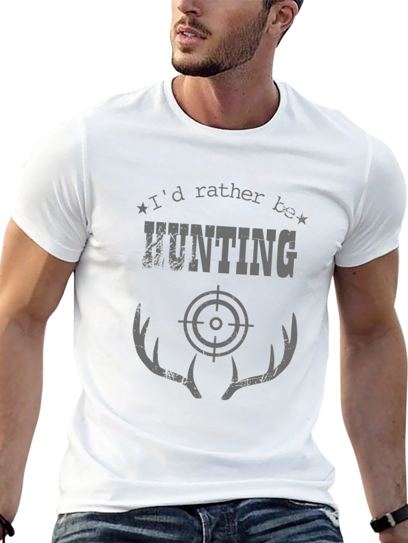 Hunting T-Shirt - Antler Target Graphic Tee