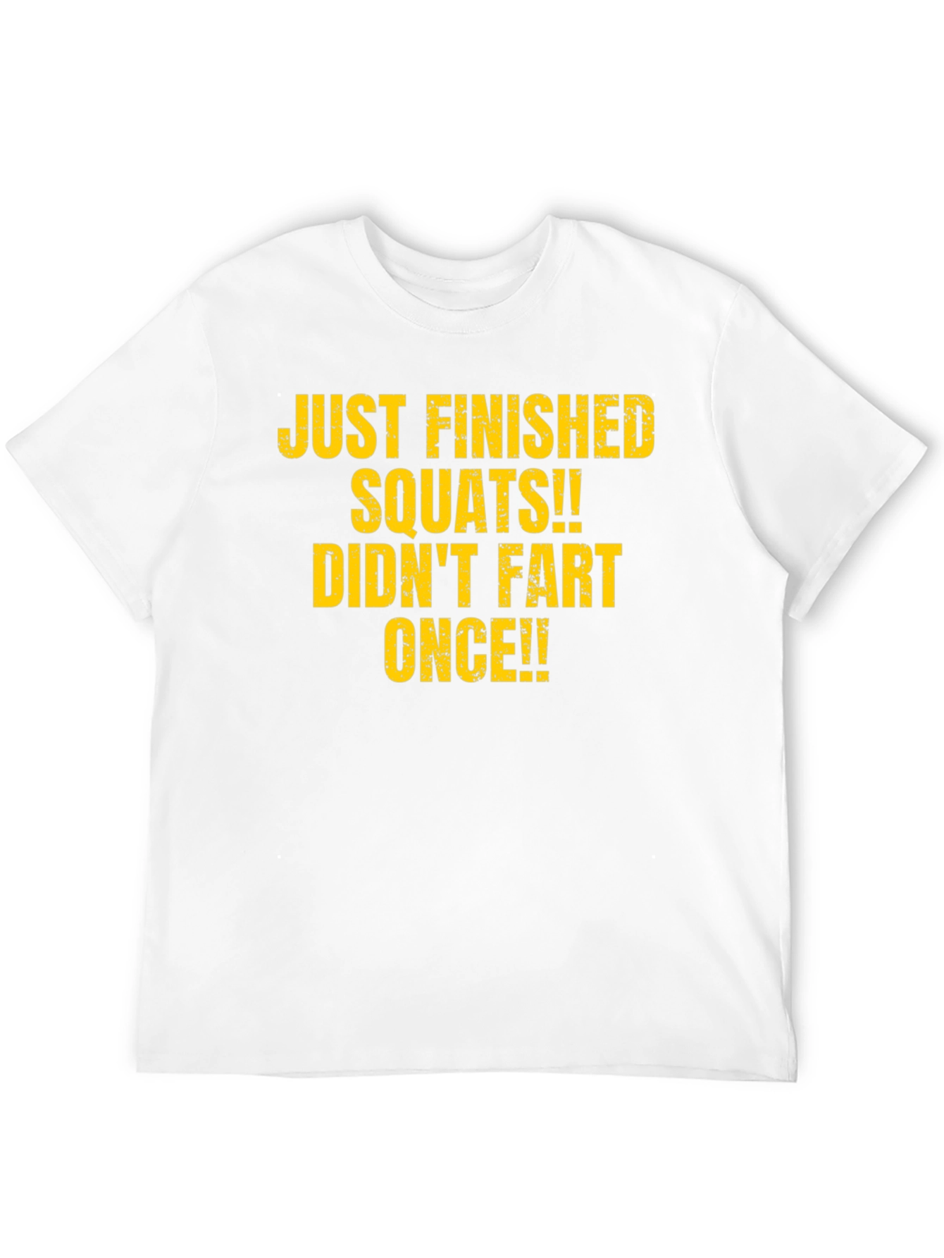 Funny Gym T-Shirt - Squats No Fart