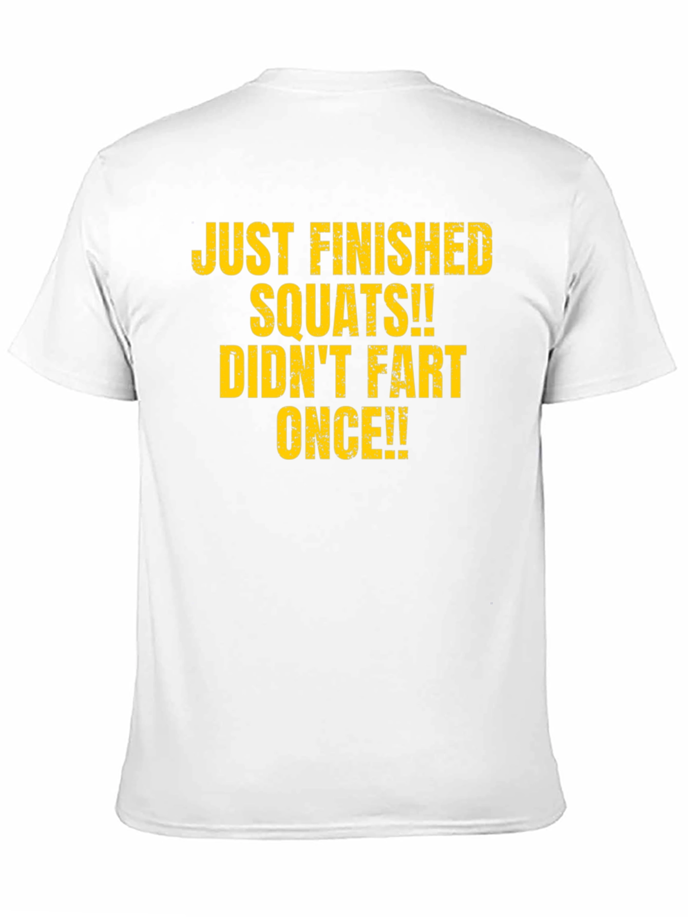 Funny Gym T-Shirt - Squats No Fart