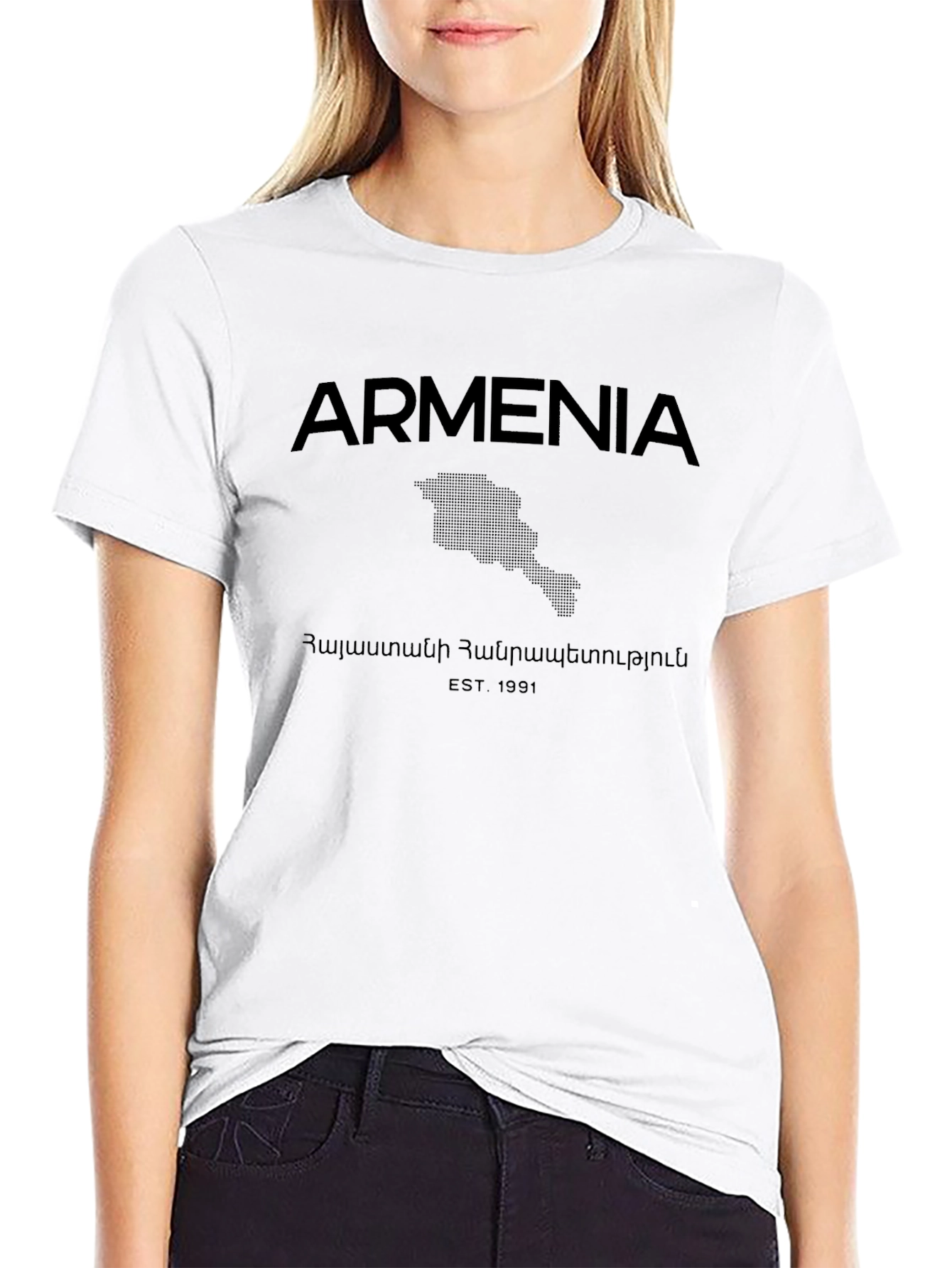 Armenia Republic EST 1991 Black T-Shirt