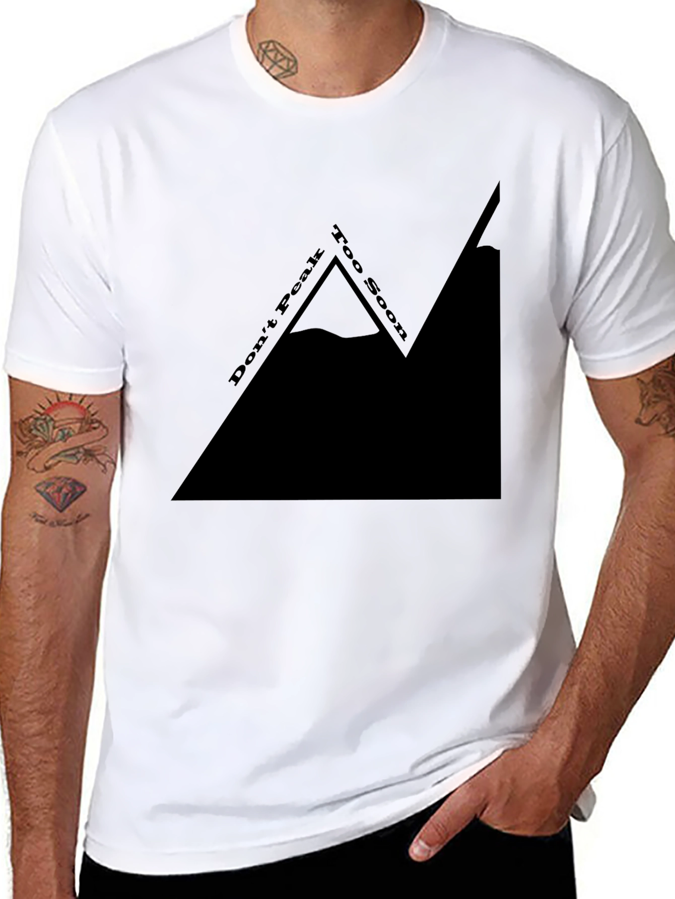 Dont Peak Too Soon Black Graphic Tee