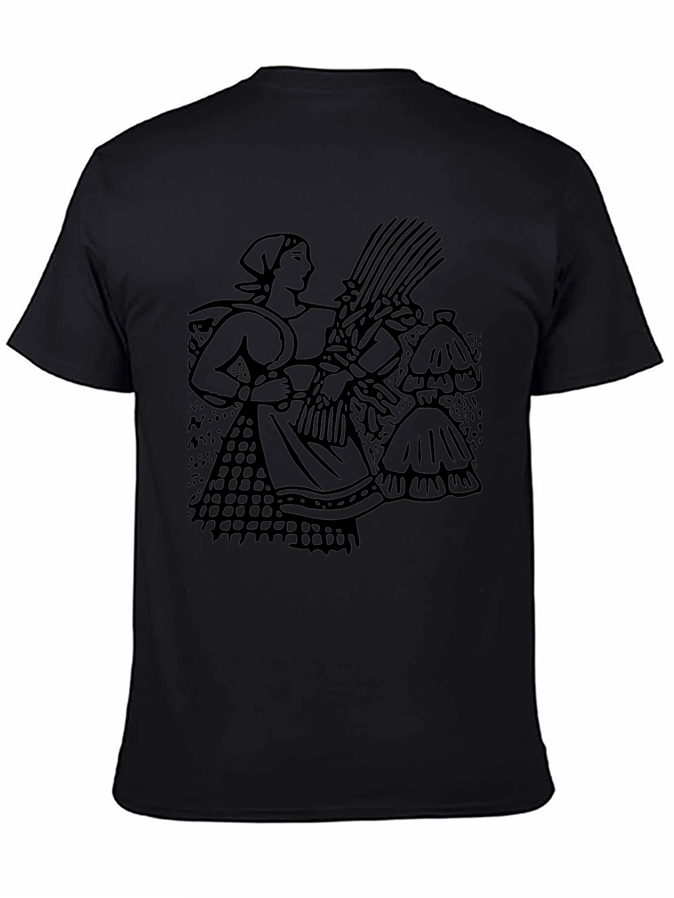 Harvest Maiden Graphic T-Shirt - Black