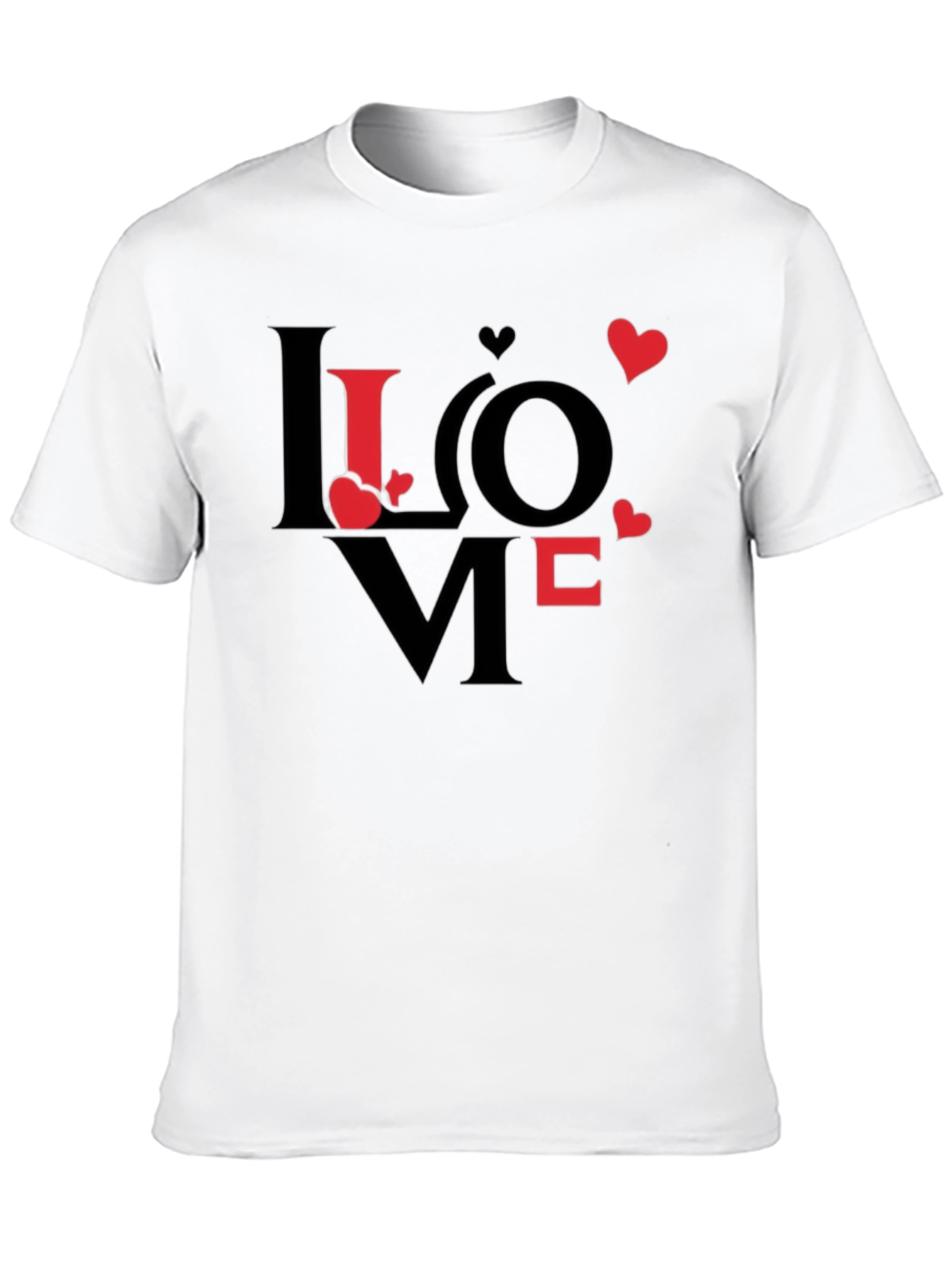 Love Graphic Print Crew Neck T-Shirt