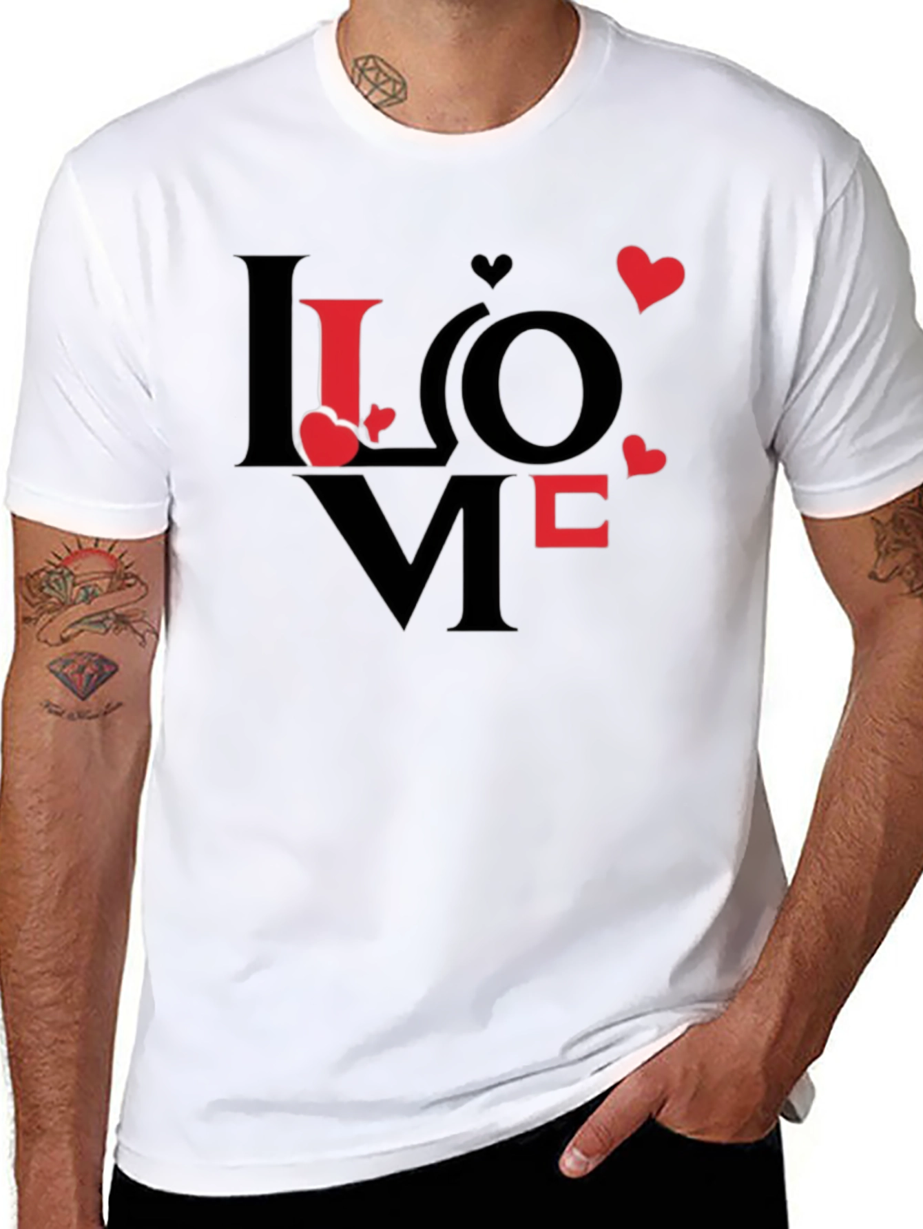 Love Graphic Print Crew Neck T-Shirt