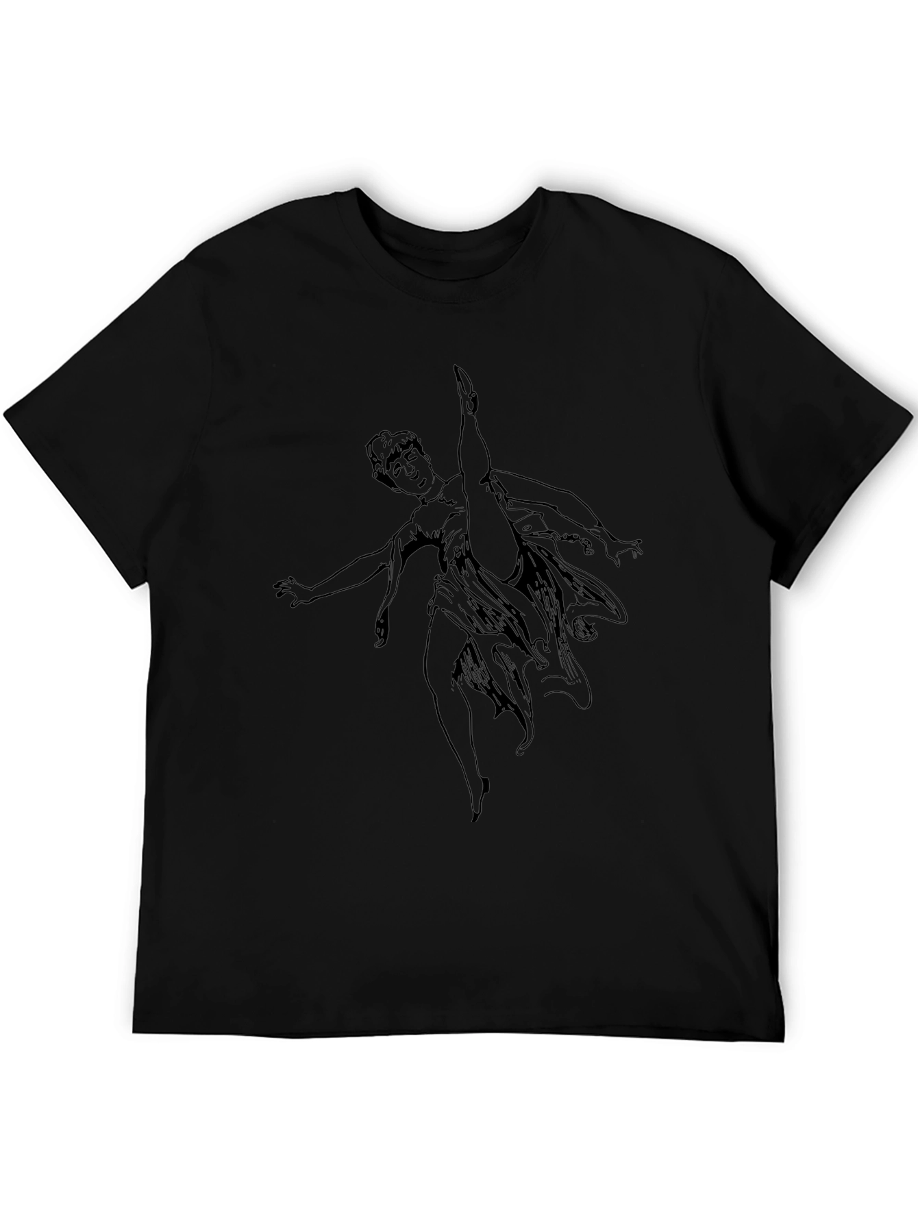 Elegant Dancer Black T-Shirt
