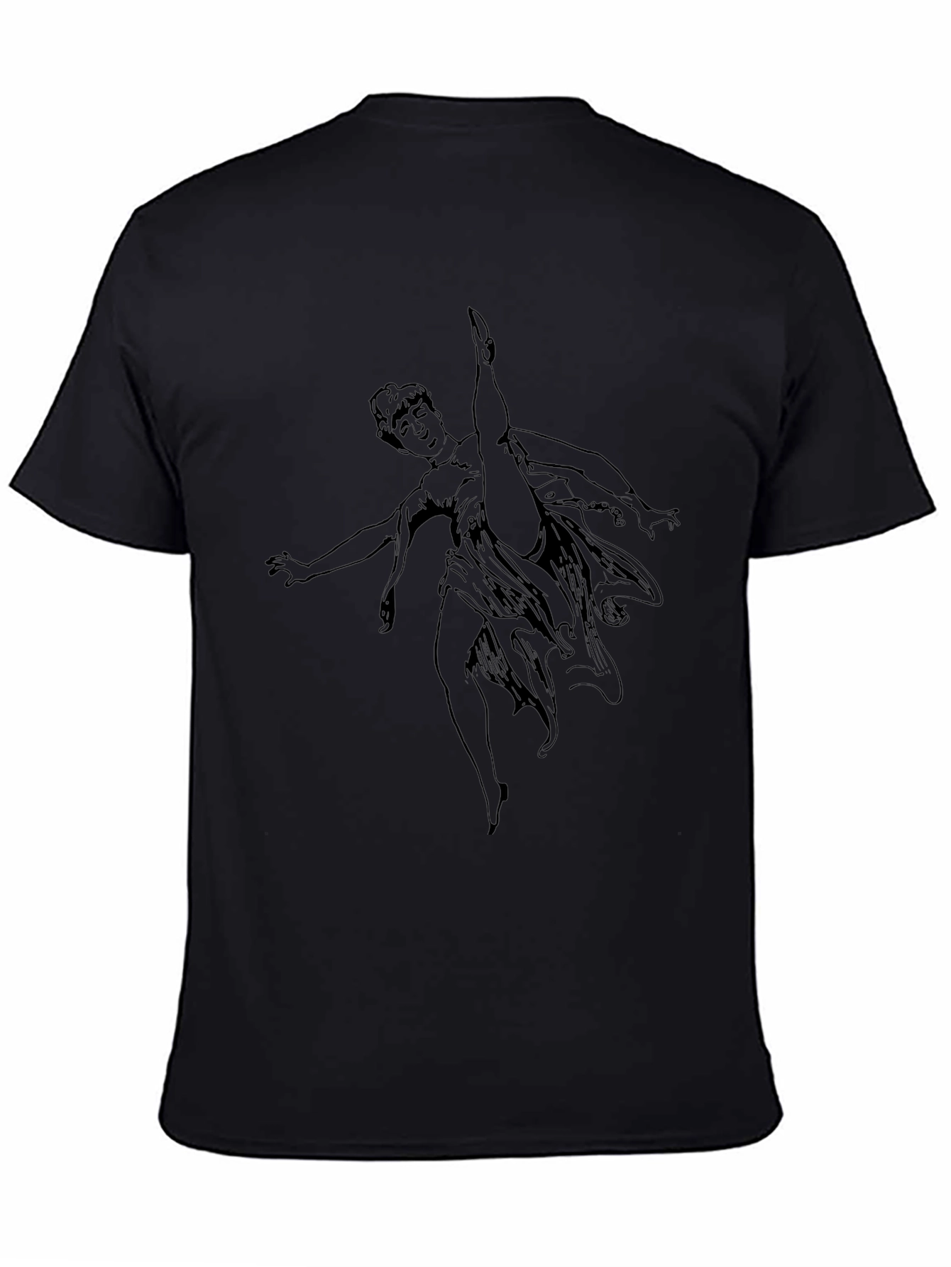 Elegant Dancer Black T-Shirt