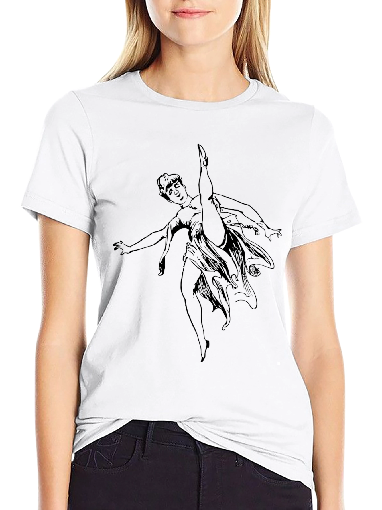 Elegant Dancer Black T-Shirt
