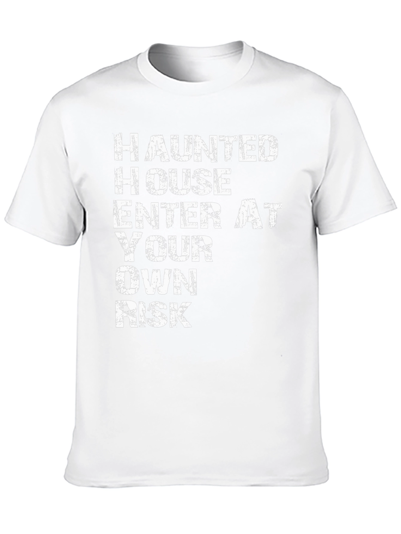 Haunted House Black Graphic Tee
