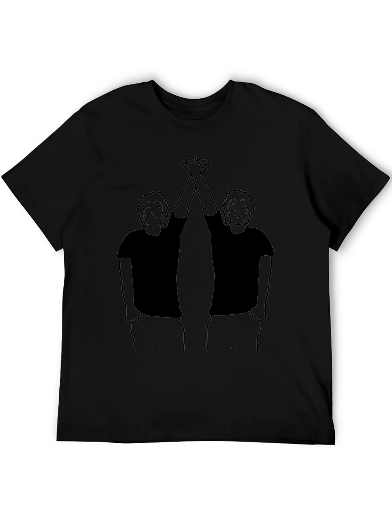 Black High Five Graphic Tee