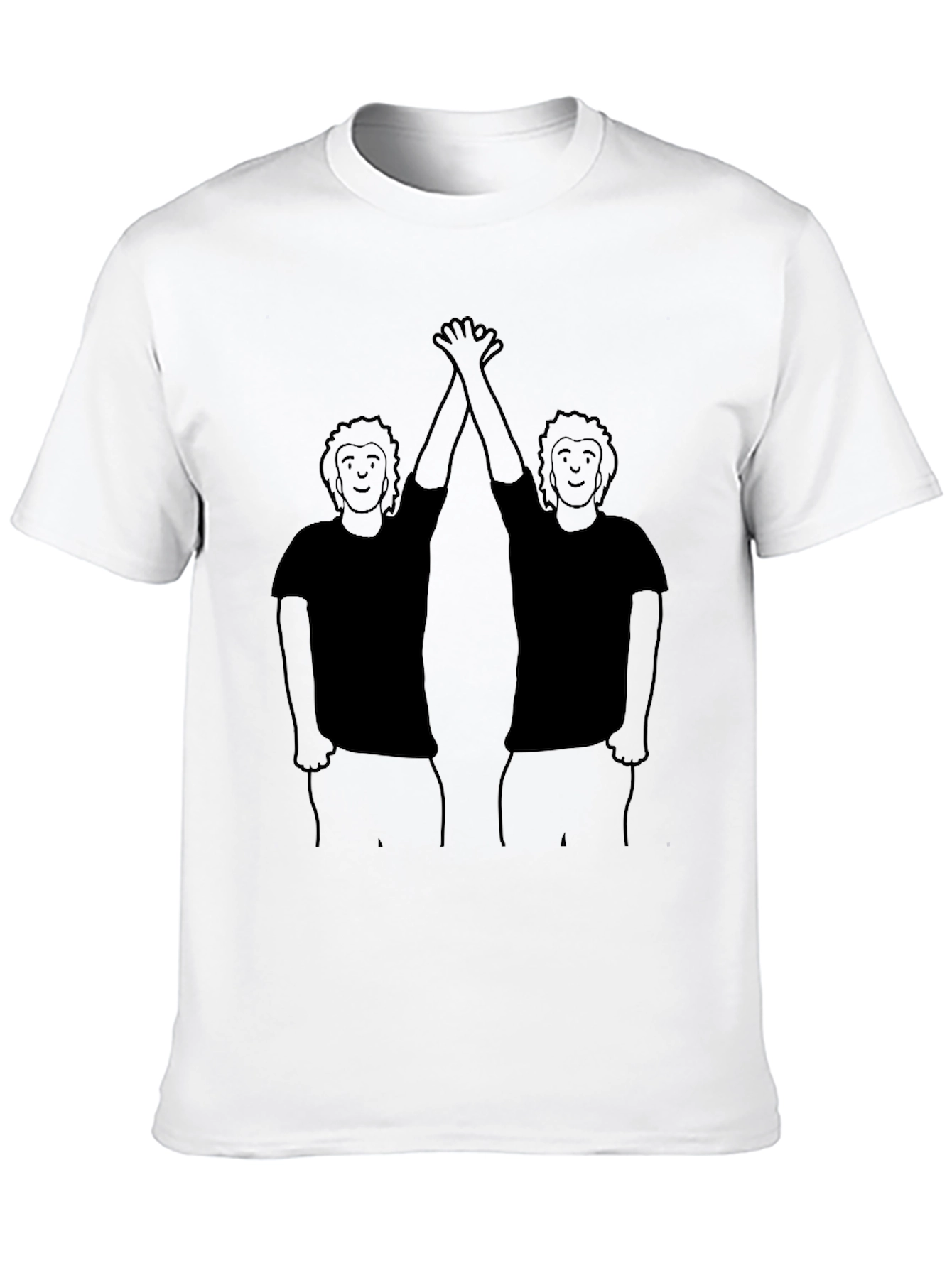 Black High Five Graphic Tee