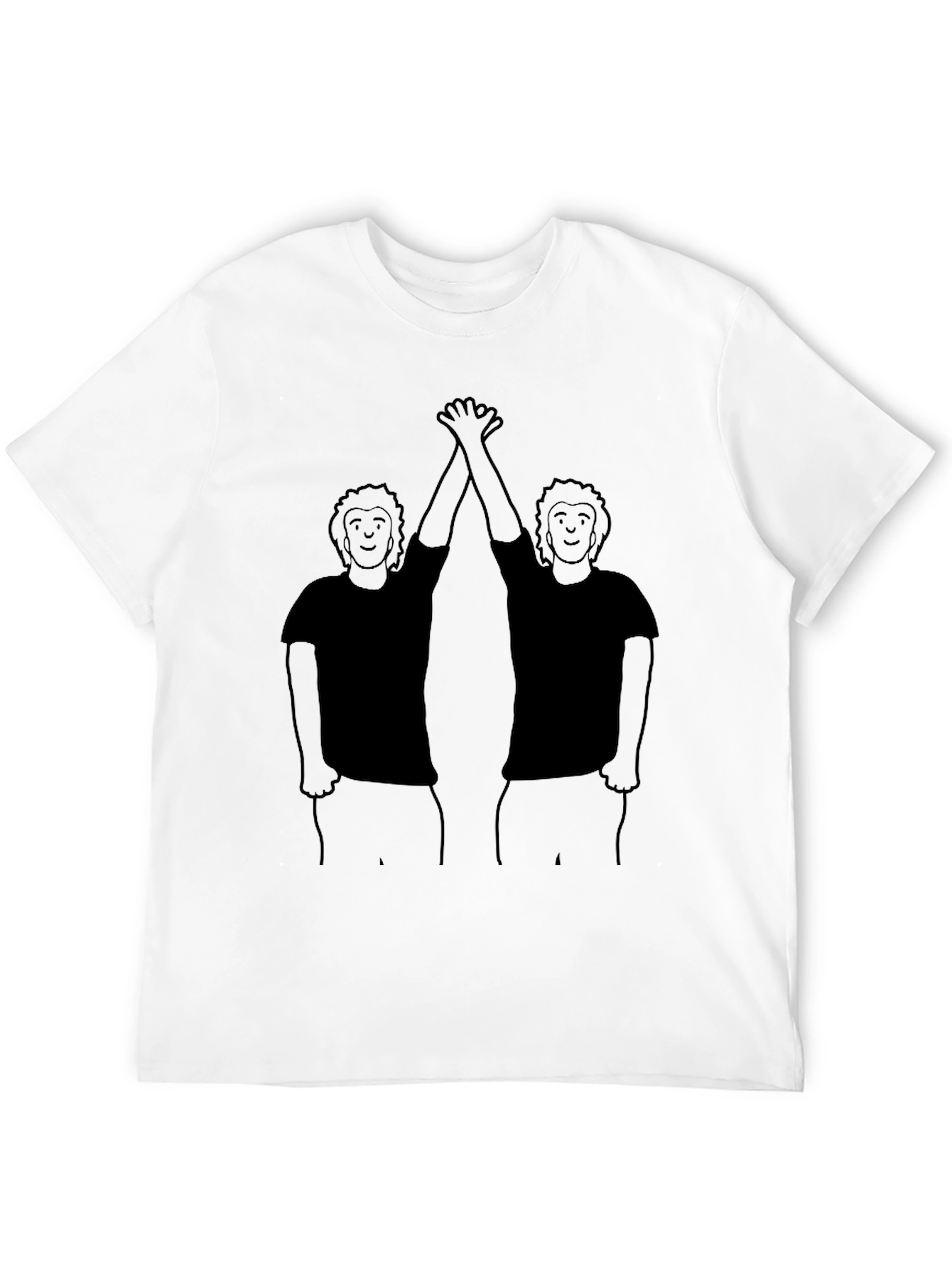 Black High Five Graphic Tee