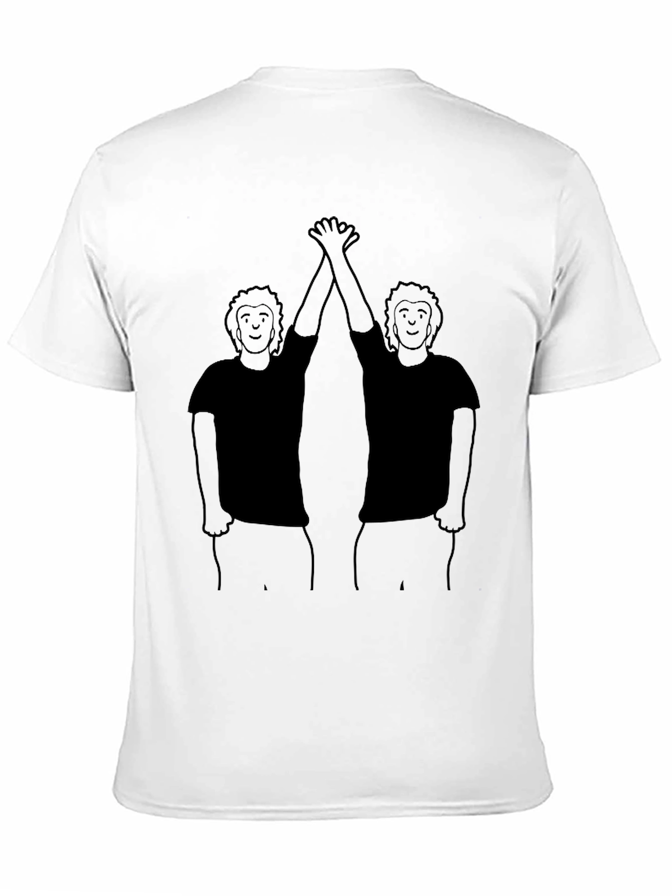 Black High Five Graphic Tee