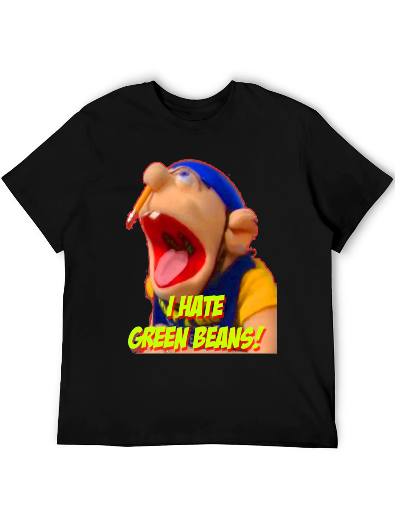I Hate Green Beans T-Shirt Funny Puppets