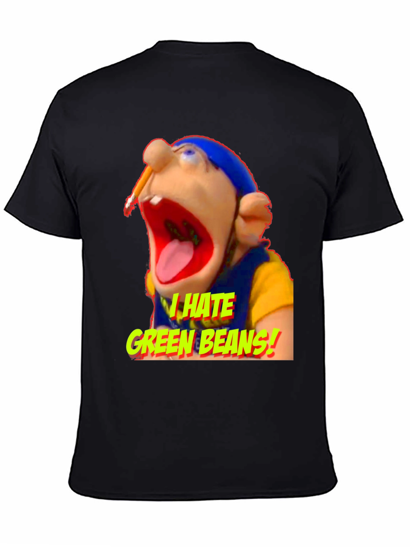 I Hate Green Beans T-Shirt Funny Puppets