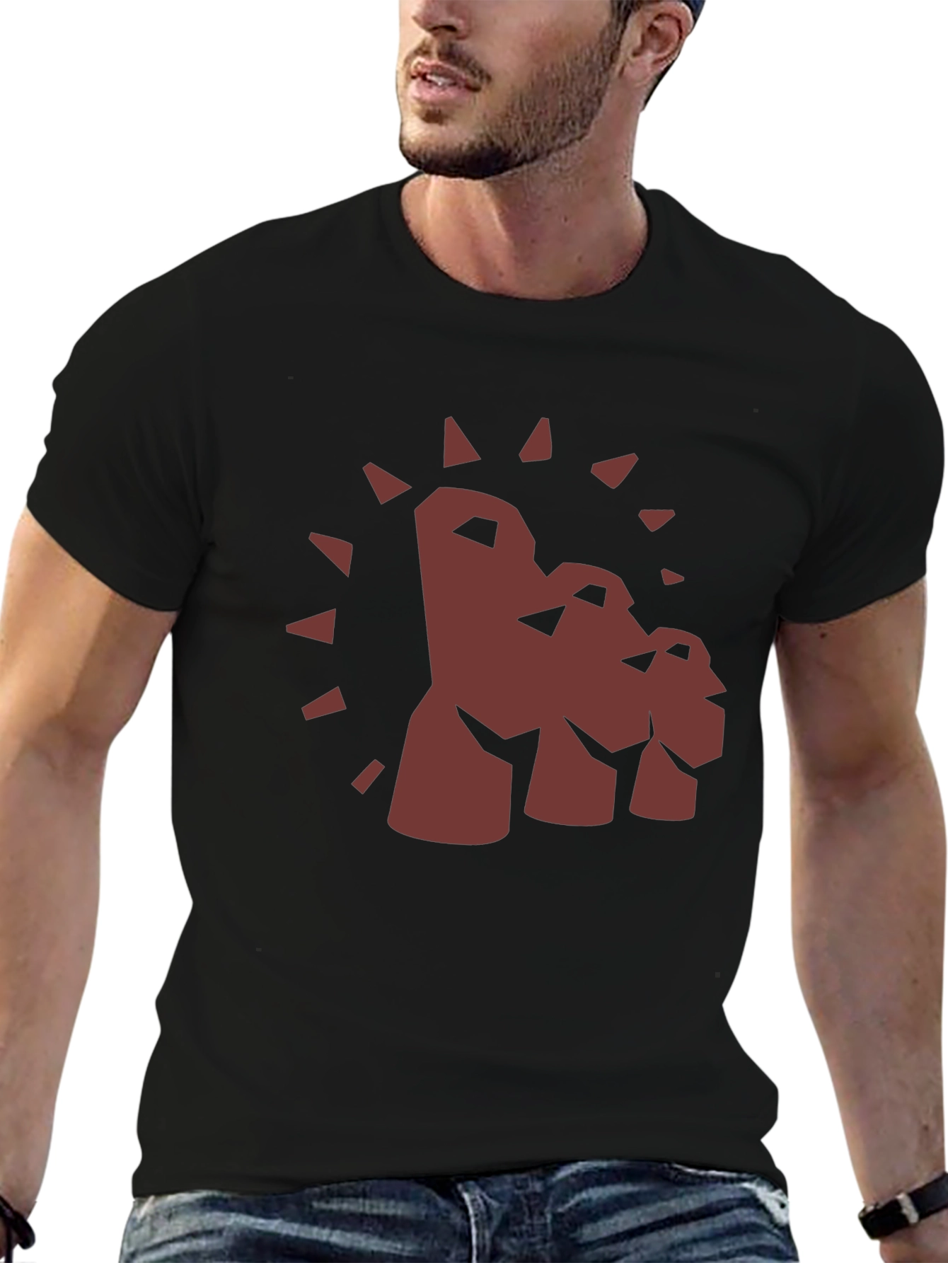 Moai Head Graphic Tee - Unique Design