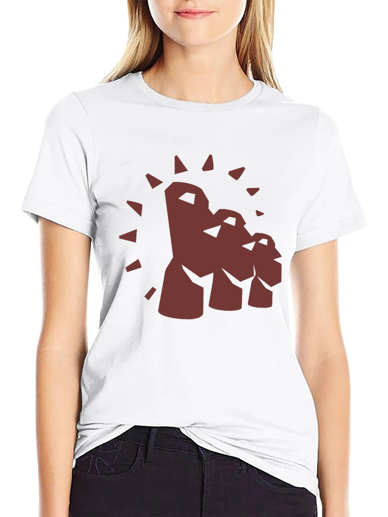 Moai Head Graphic Tee - Unique Design
