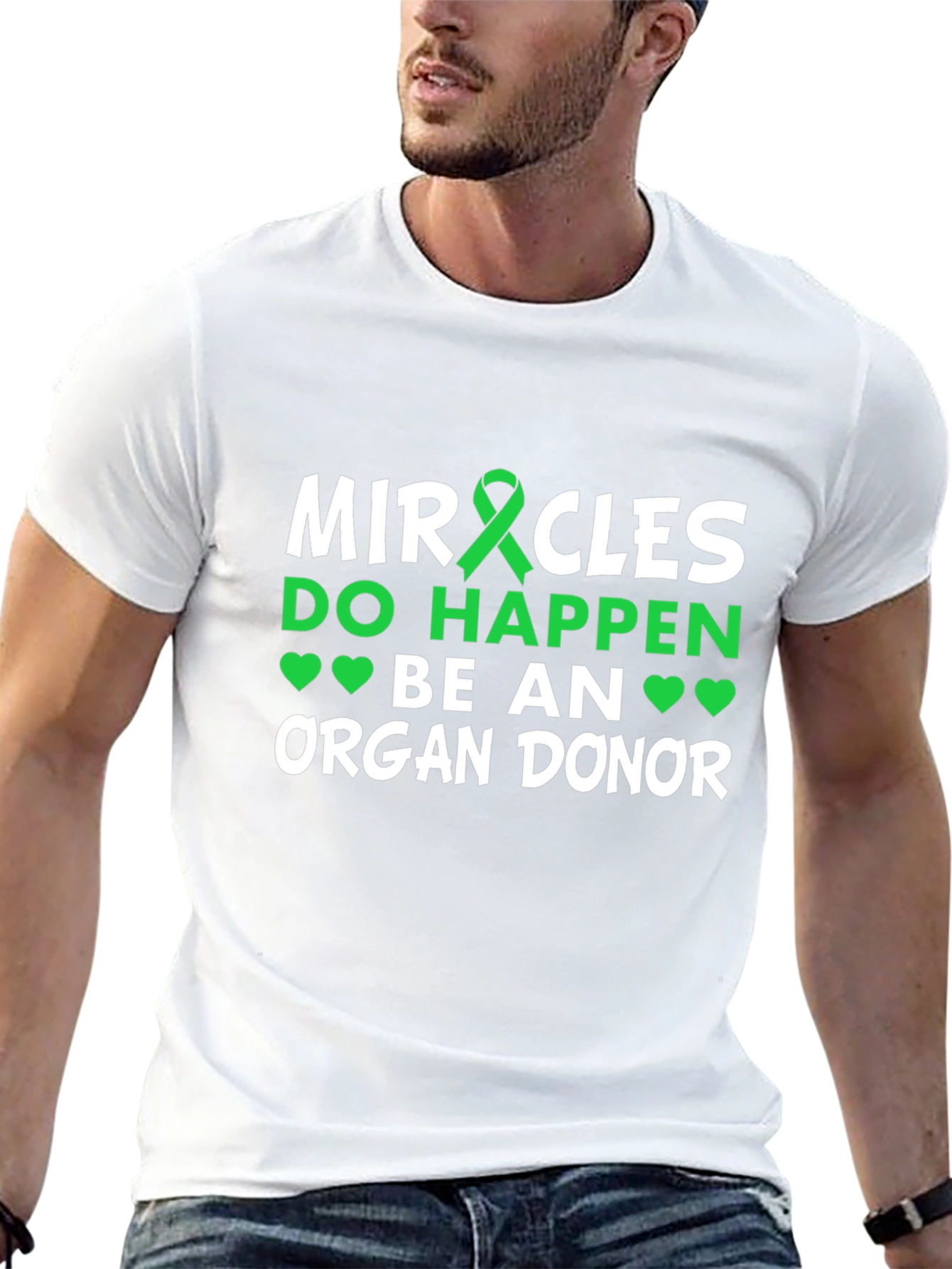 Organ Donor Awareness Black T-Shirt