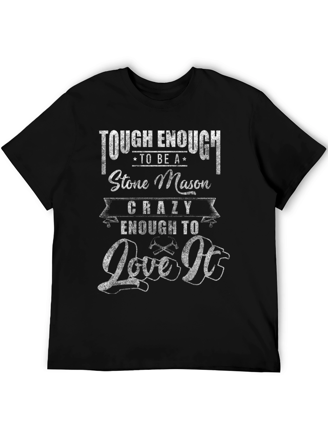 Tough Stone Mason Black Graphic Tee