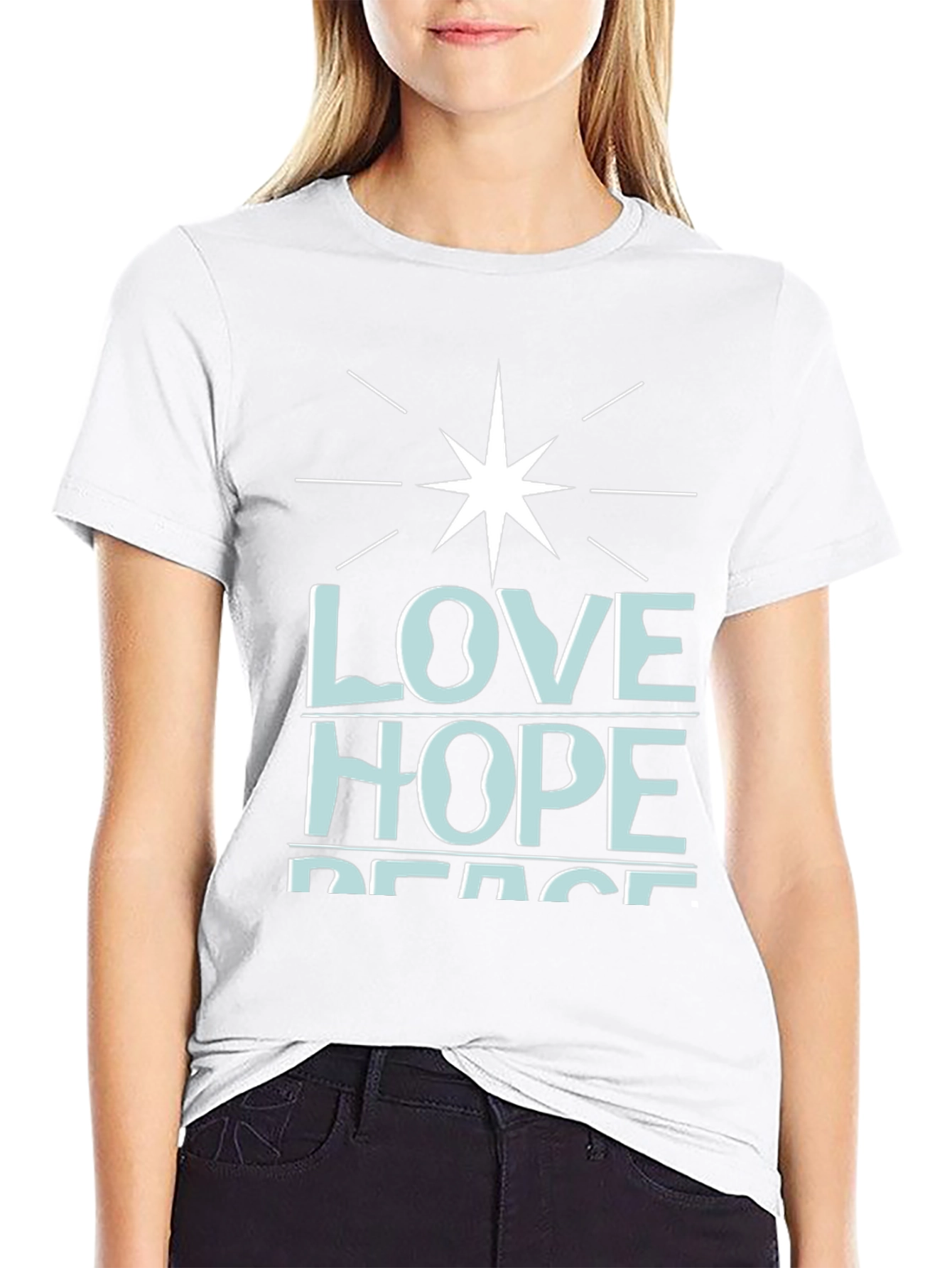 Love Hope Peace Graphic T-Shirt - Stylish and Meaningful
