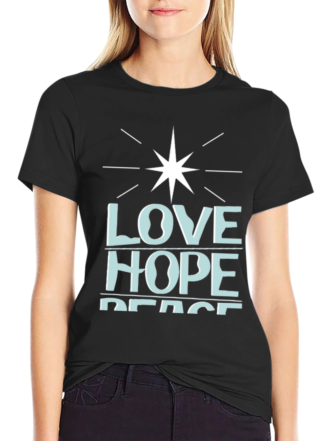 Love Hope Peace Graphic T-Shirt - Stylish and Meaningful