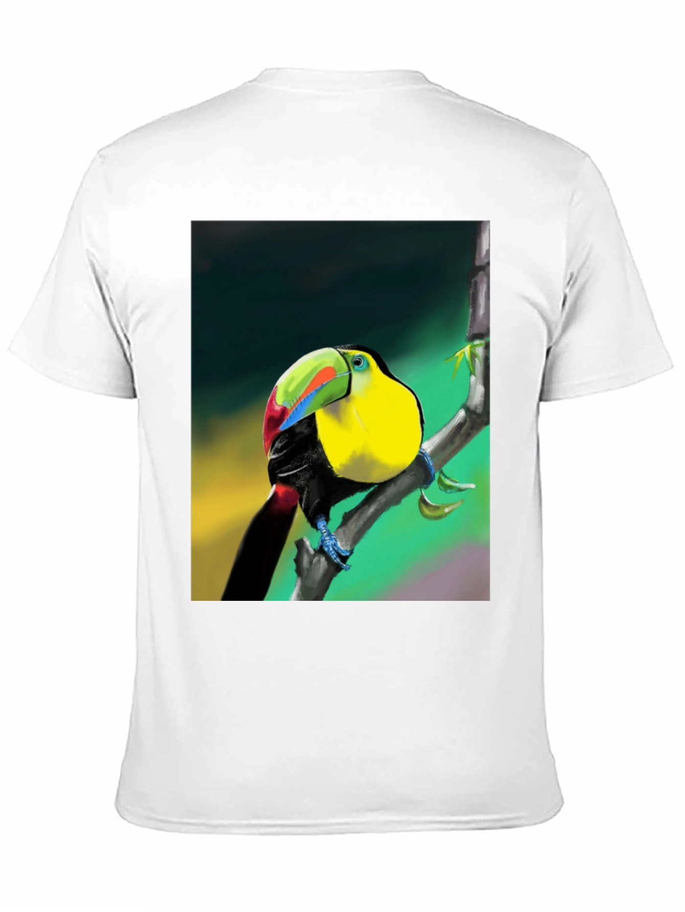 Tropical Toucan Graphic T-Shirt - Vibrant Bird Design