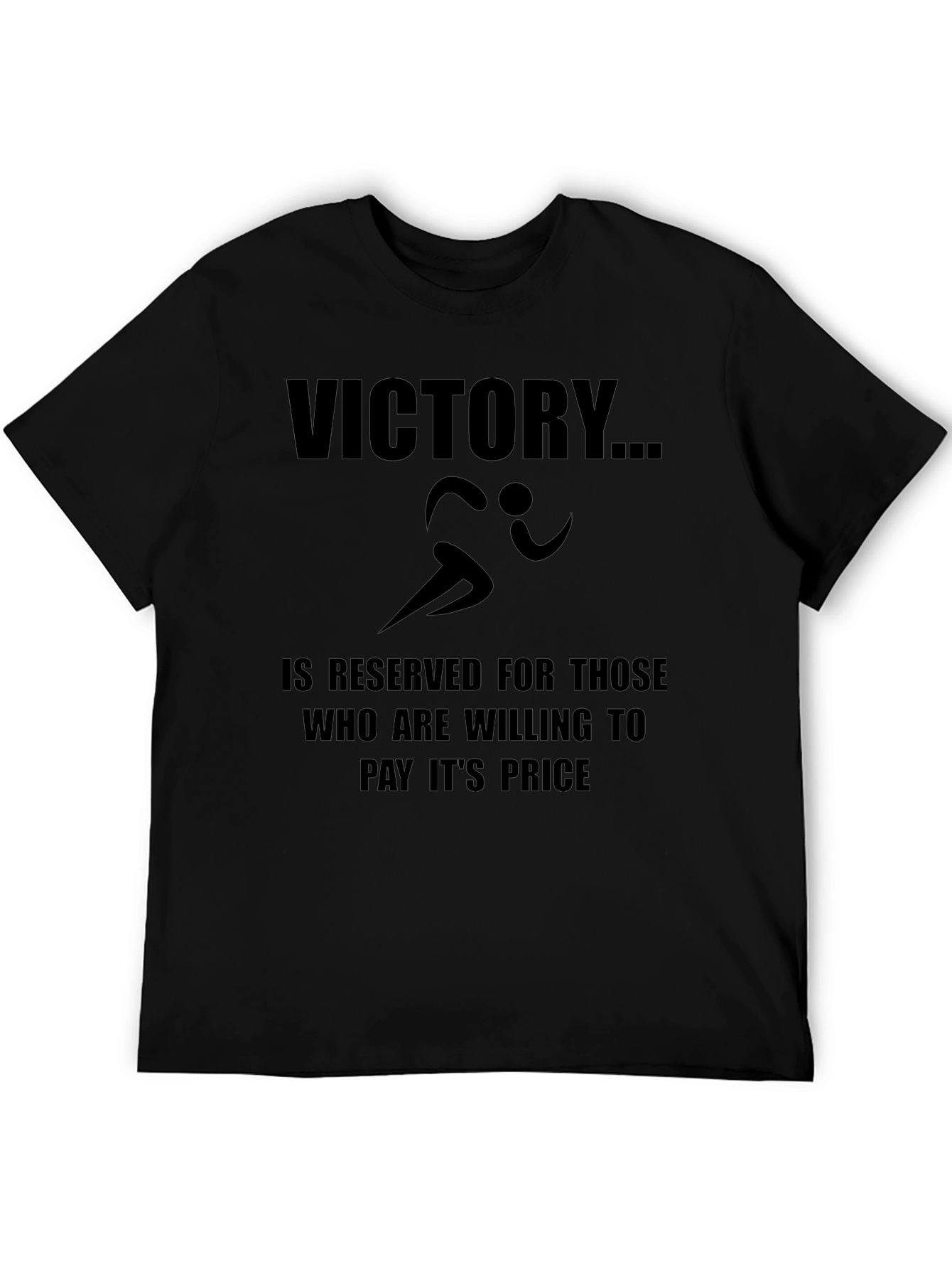 Victory Graphic T-Shirt - Motivational Runner Design