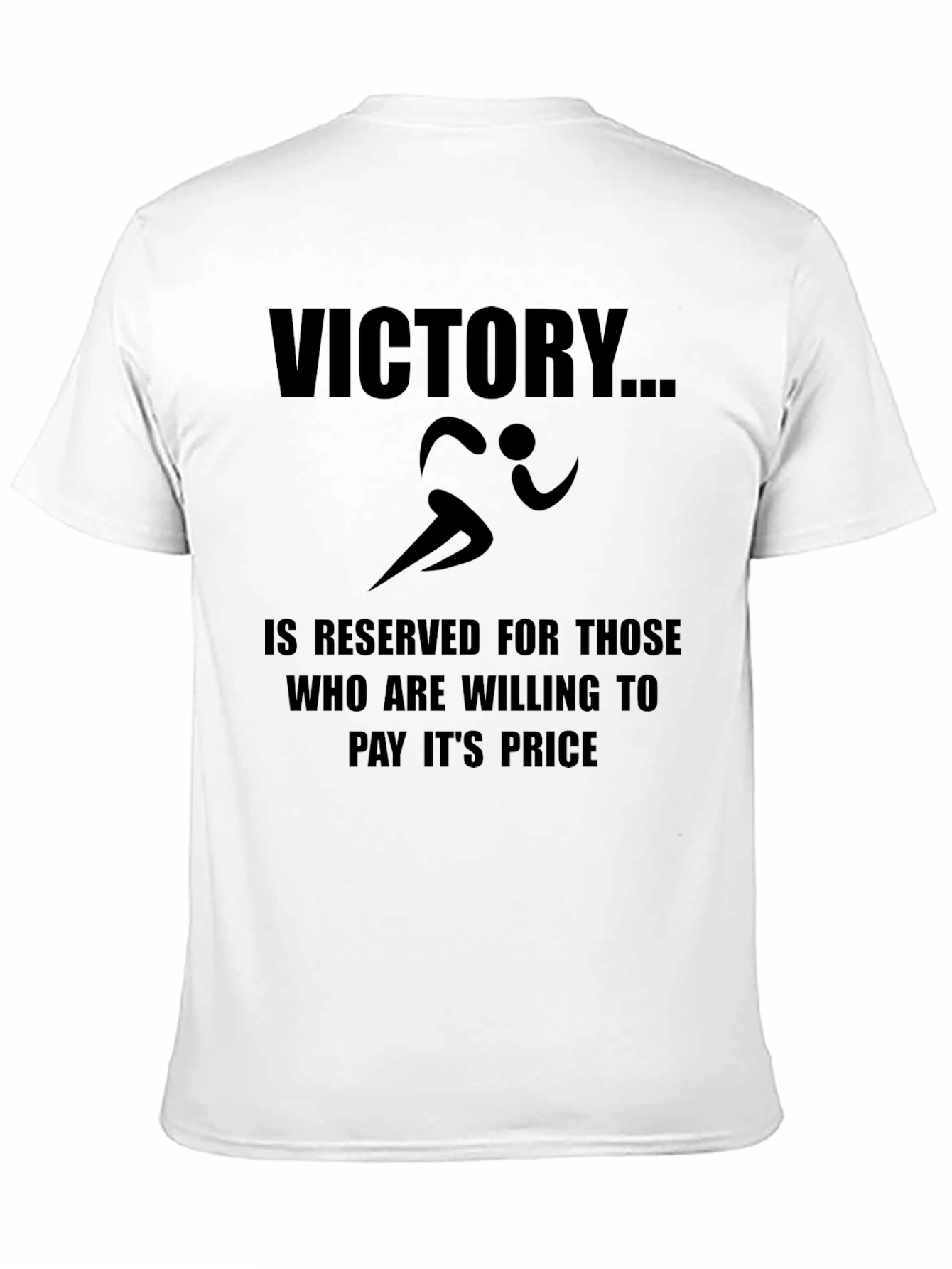 Victory Graphic T-Shirt - Motivational Runner Design