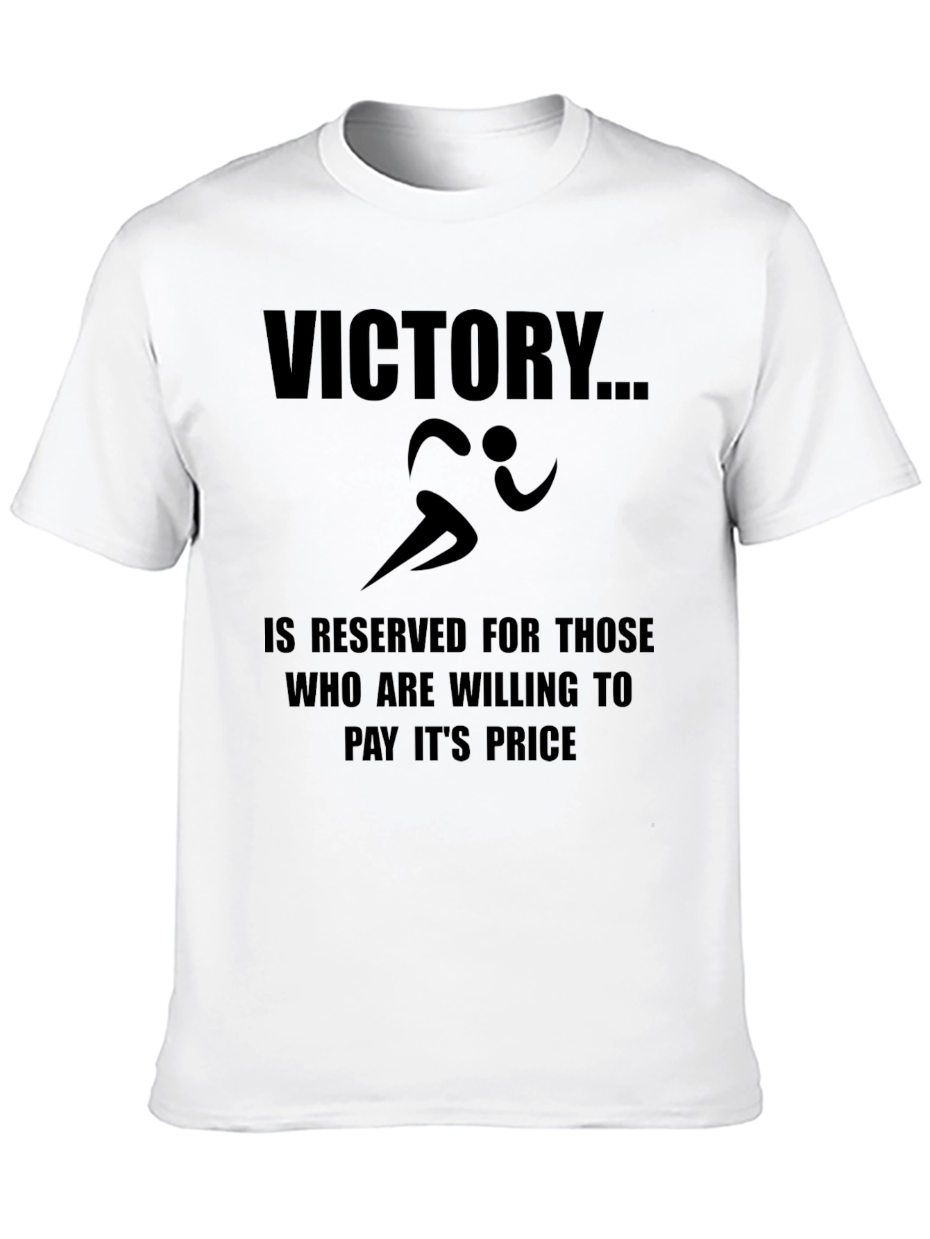 Victory Graphic T-Shirt - Motivational Runner Design