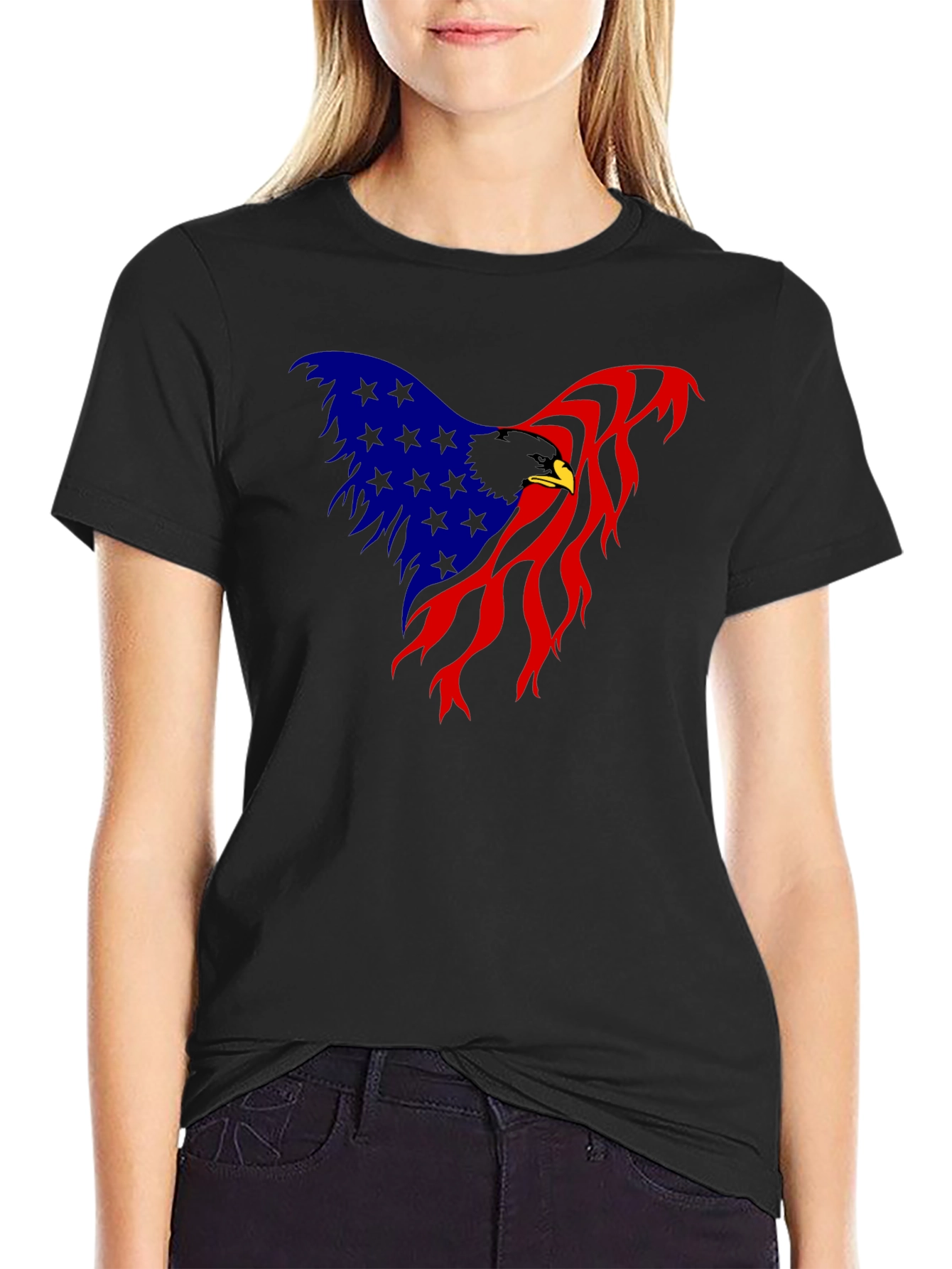 American Eagle Graphic Black T-Shirt