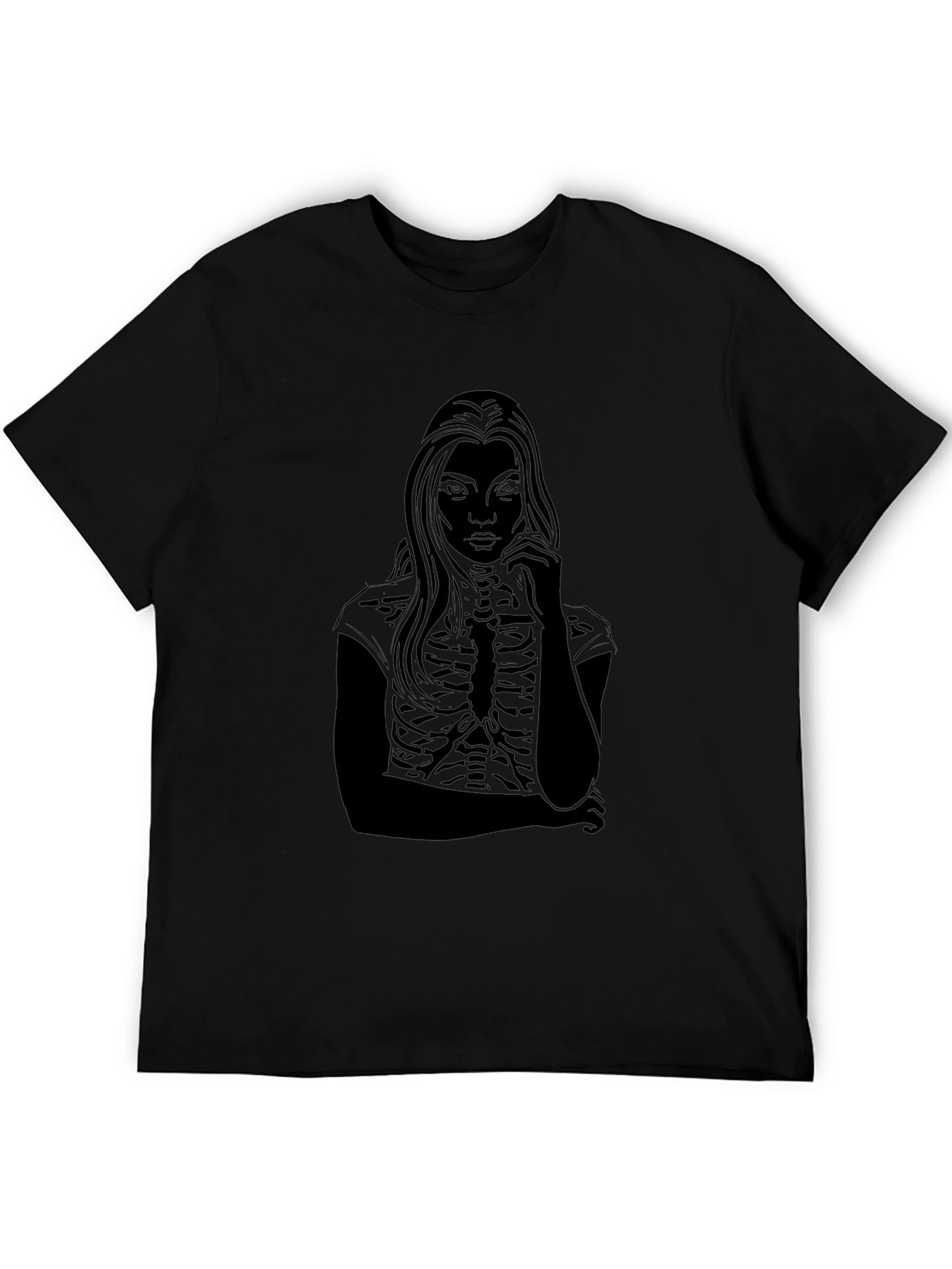 Skeleton Girl Tee - Edgy Graphic T-Shirt