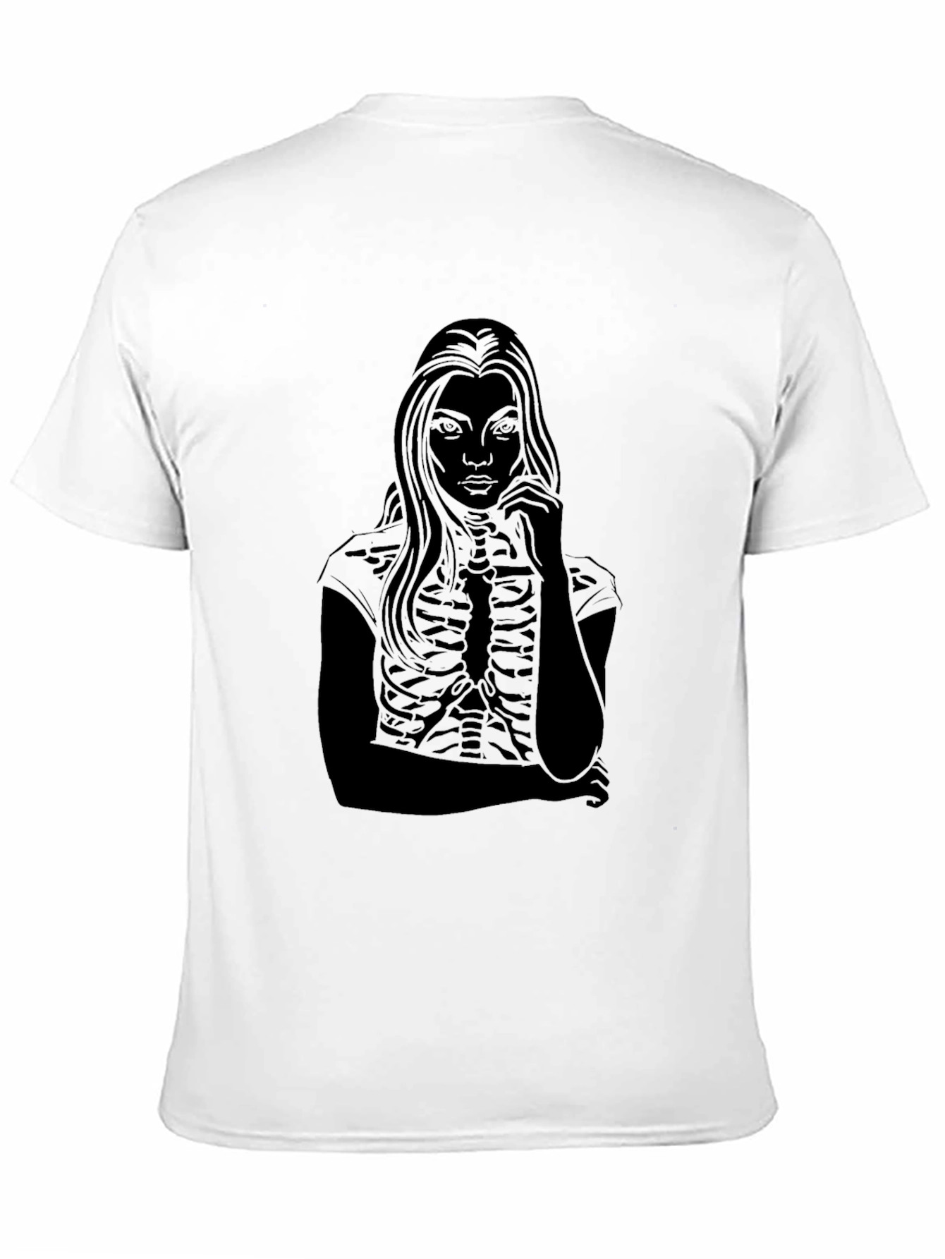 Skeleton Girl Tee - Edgy Graphic T-Shirt