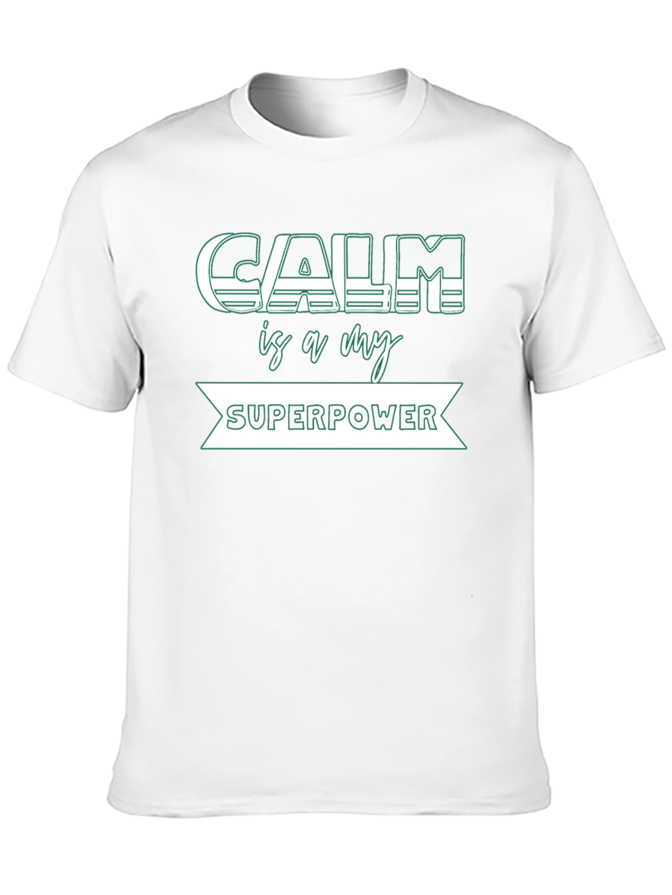 Calm is My Superpower Black T-Shirt