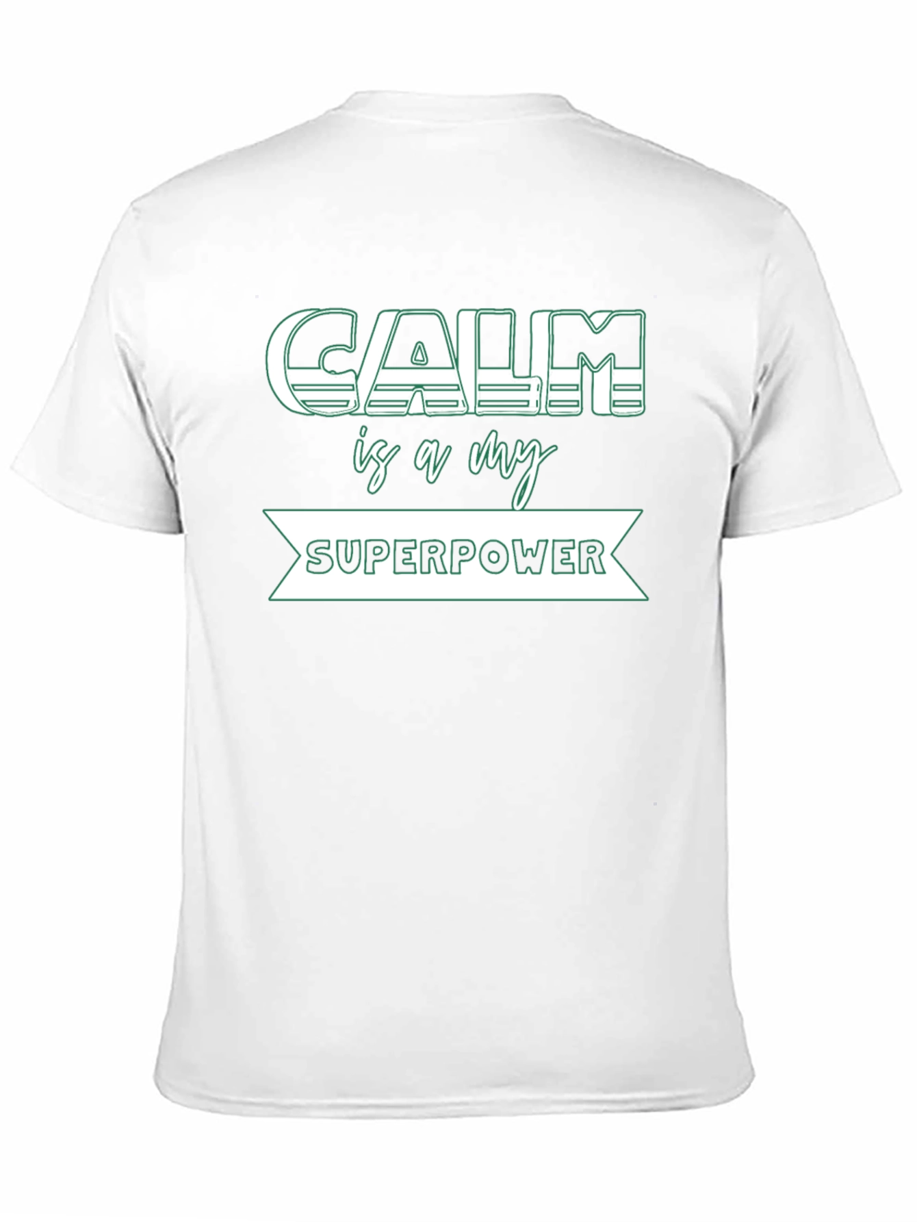 Calm is My Superpower Black T-Shirt