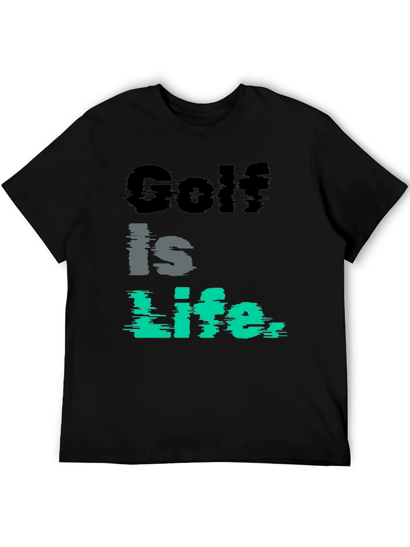 Golf Is Life Tee - Black Golf Shirt