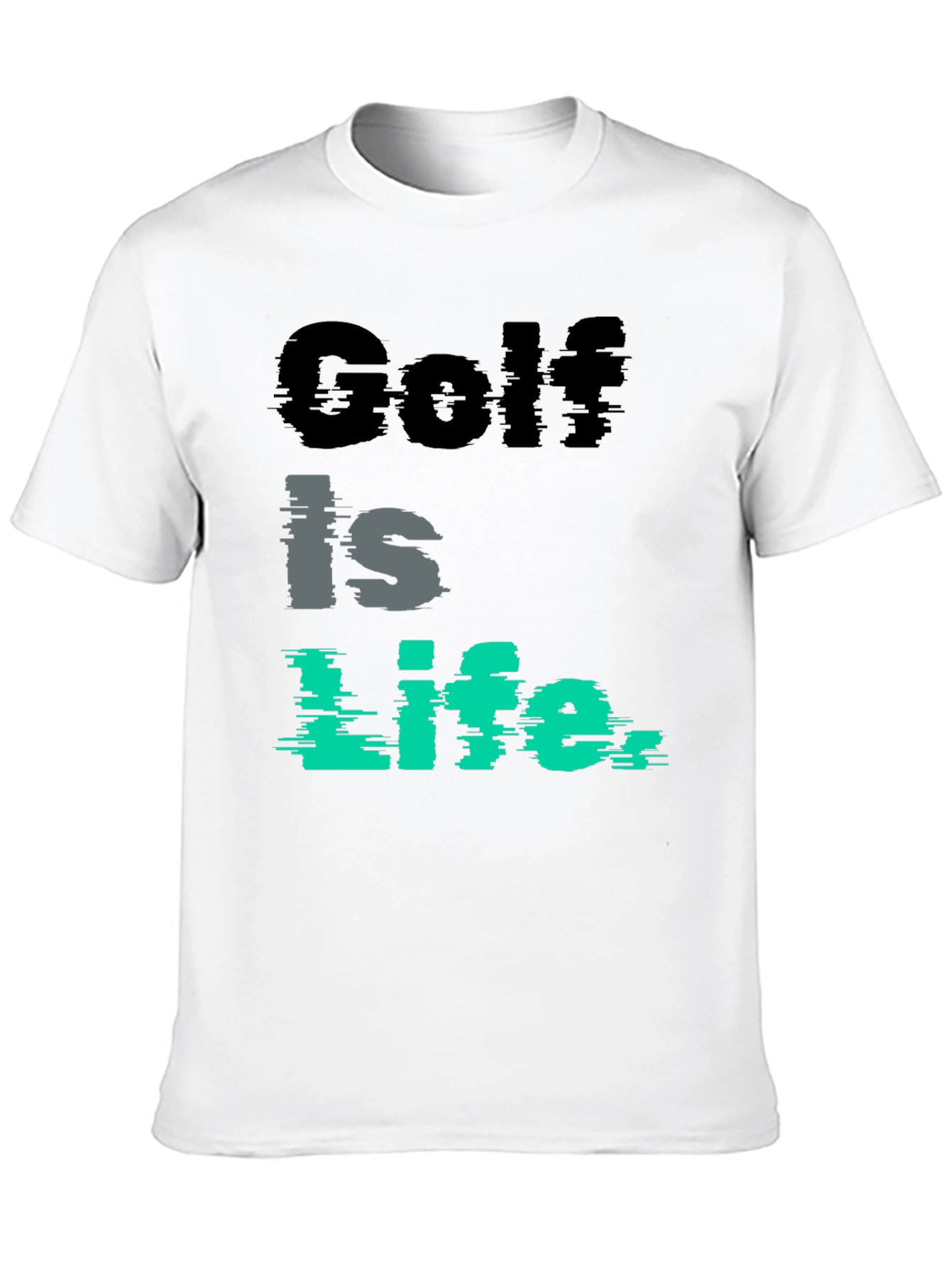 Golf Is Life Tee - Black Golf Shirt