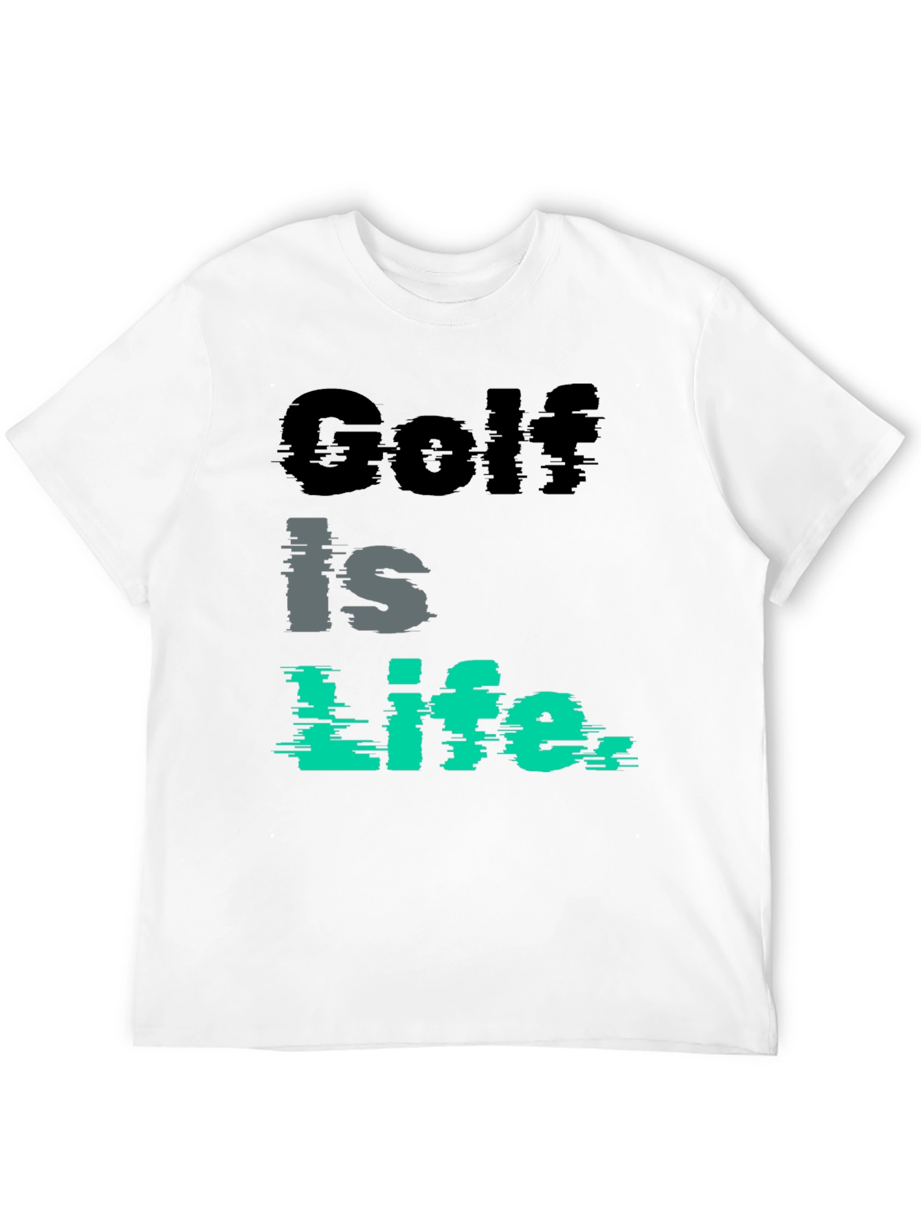 Golf Is Life Tee - Black Golf Shirt