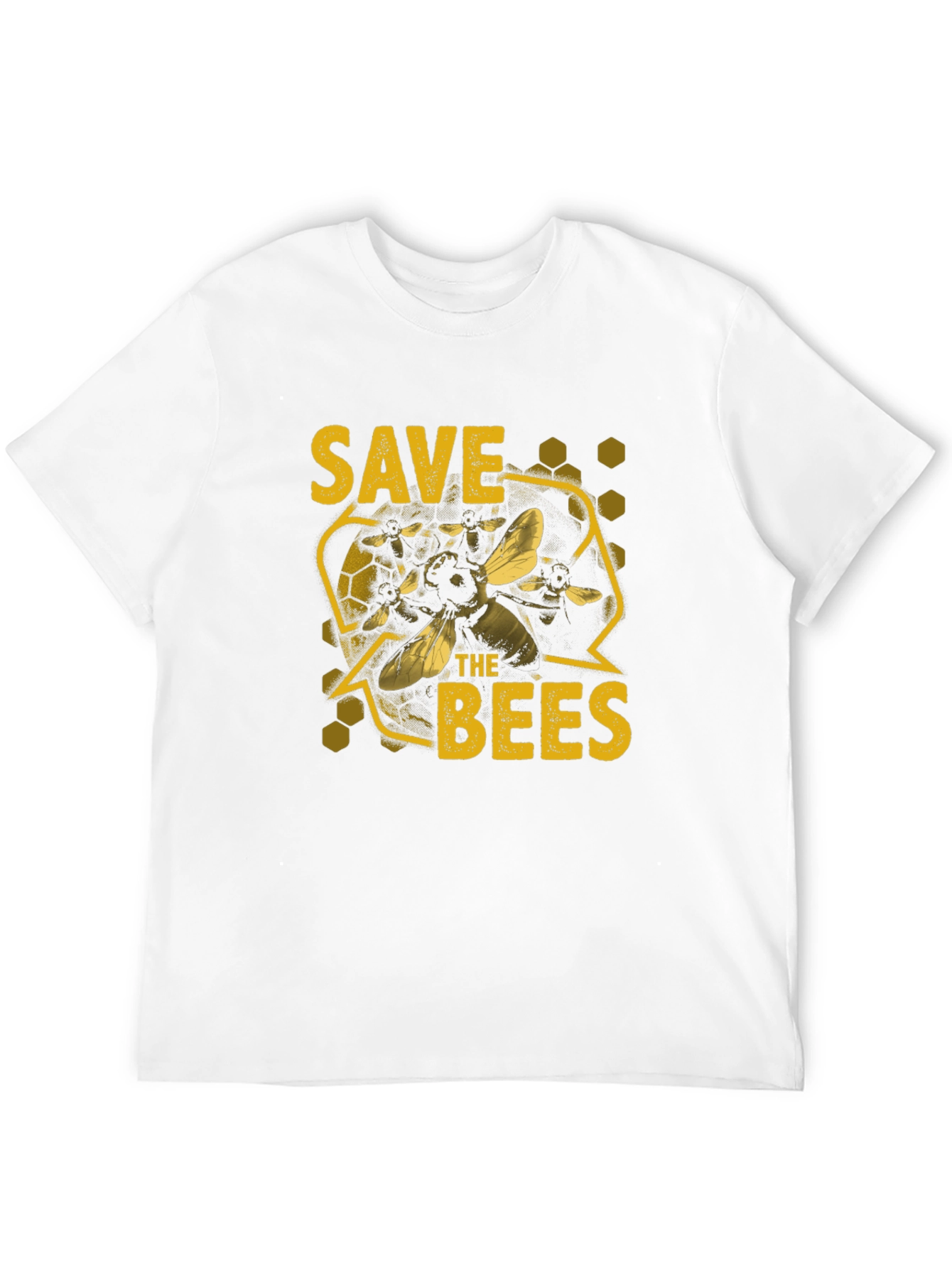 Save the Bees Graphic T-Shirt - Black Cotton Tee