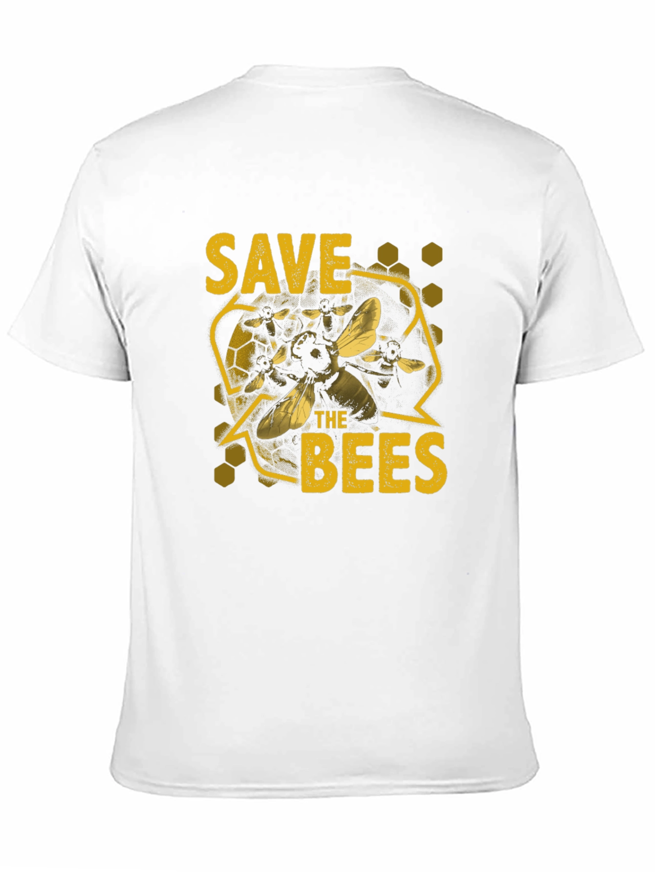 Save the Bees Graphic T-Shirt - Black Cotton Tee