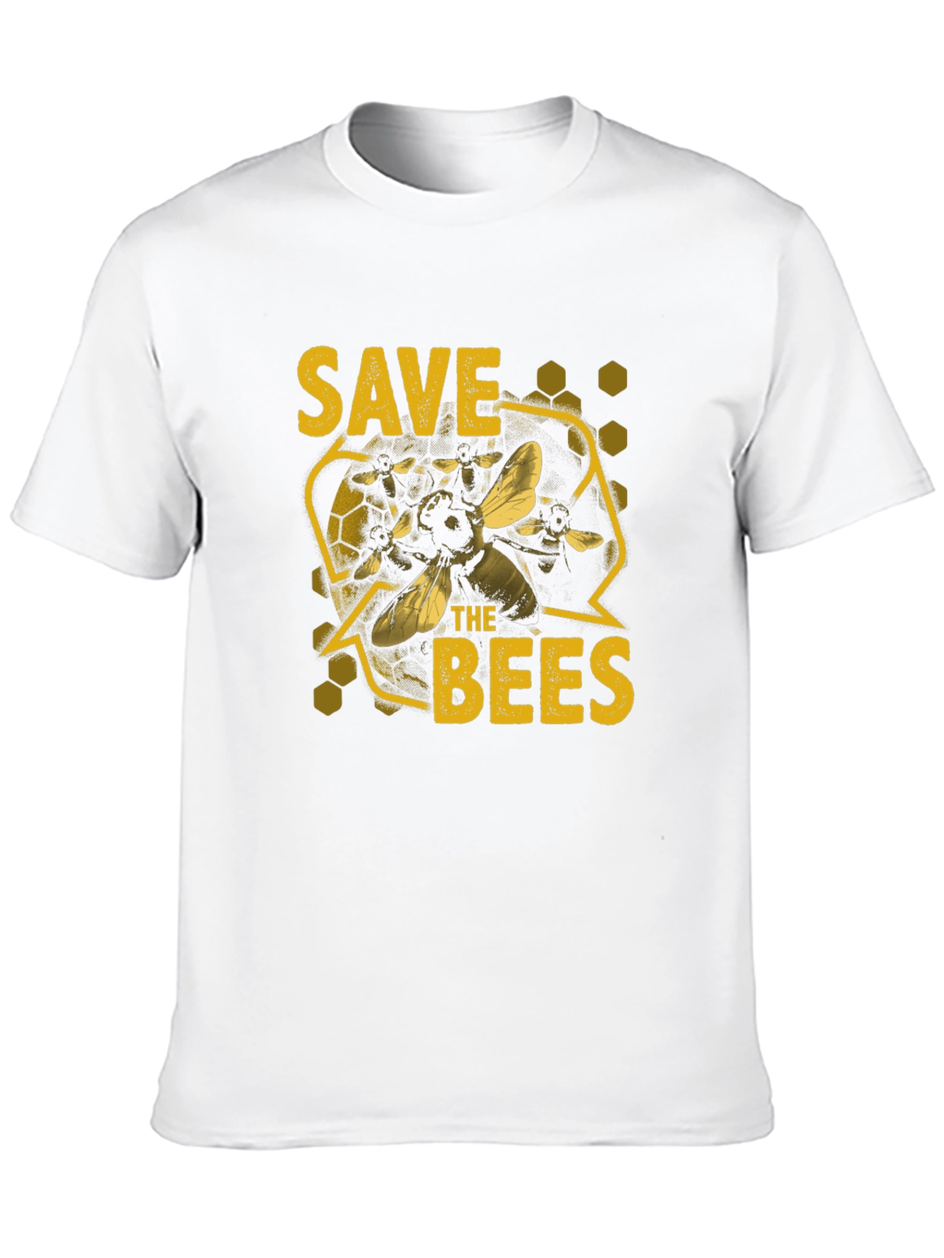 Save the Bees Graphic T-Shirt - Black Cotton Tee