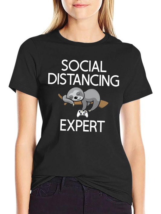 Social Distancing Expert Sloth Graphic Tee