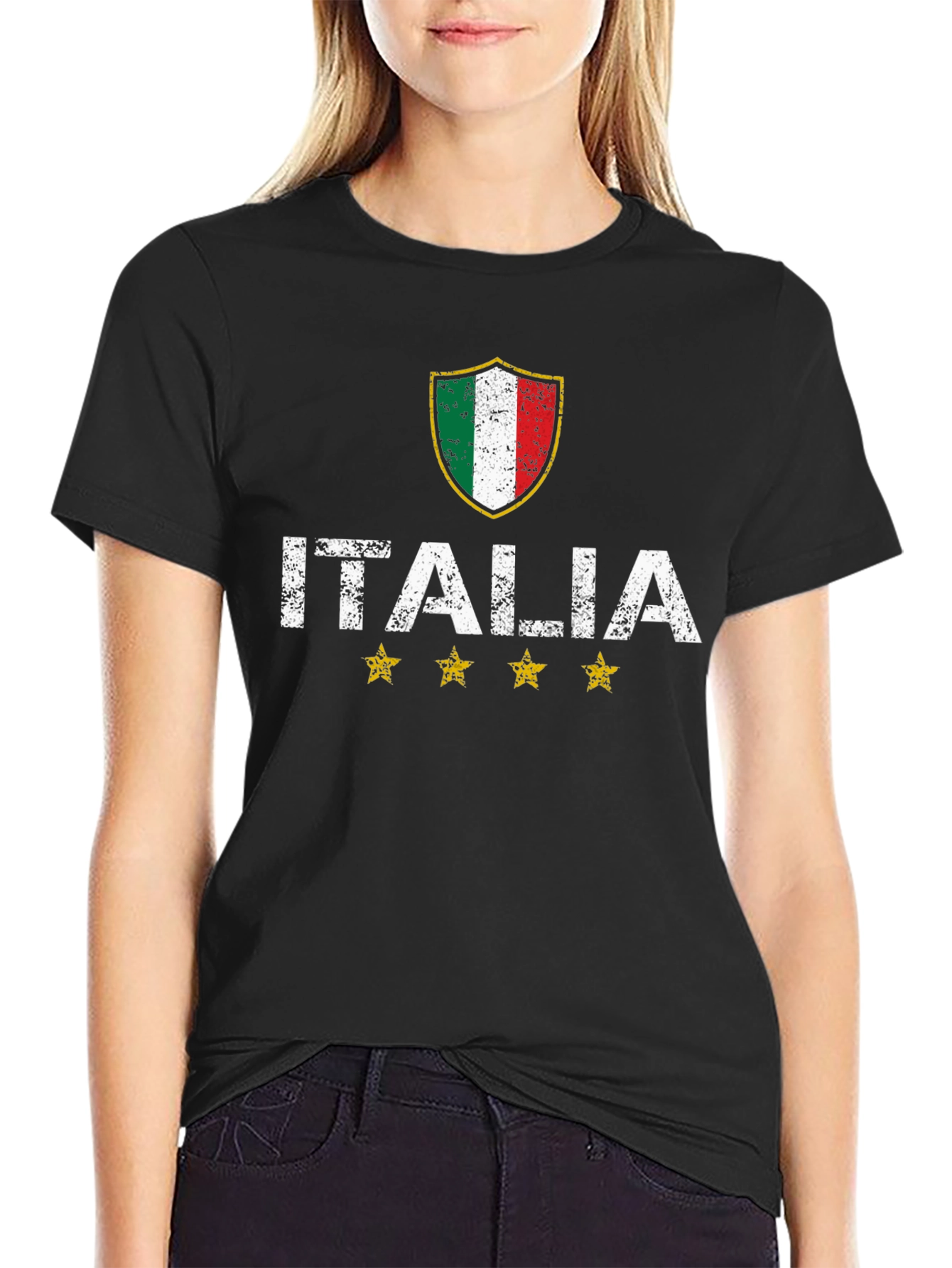 Italia Soccer Fan T-Shirt Italian Pride Tee