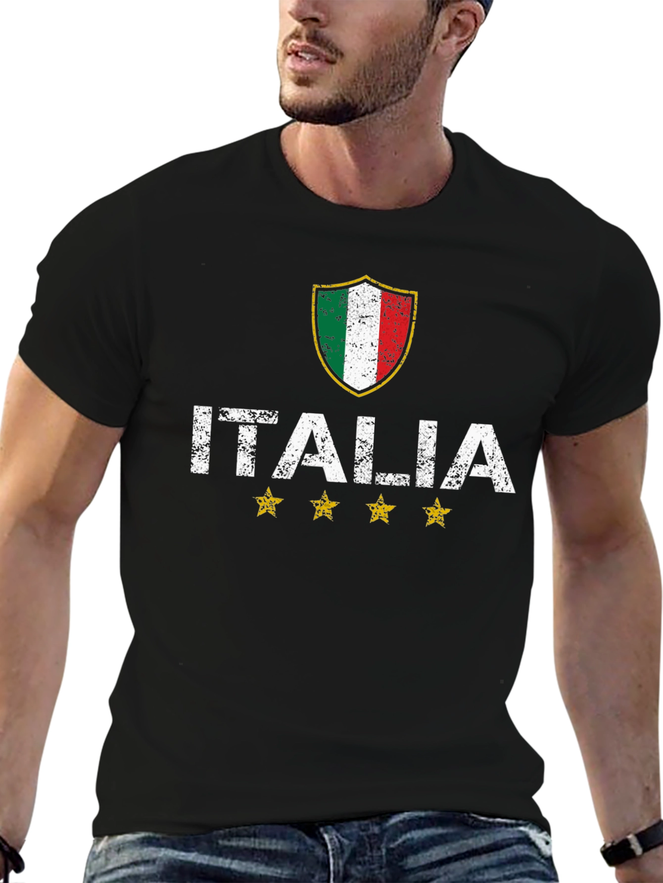 Italia Soccer Fan T-Shirt Italian Pride Tee