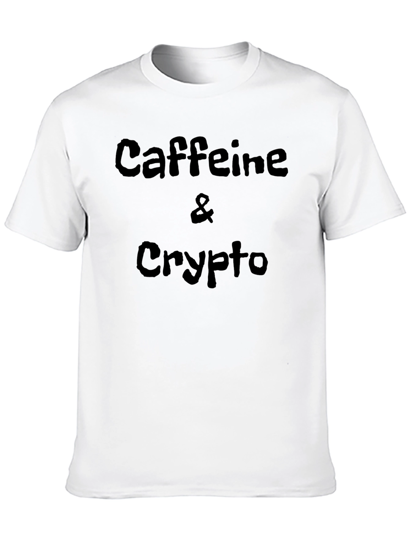 Caffeine & Crypto T-Shirt - Bitcoin Lover Tee