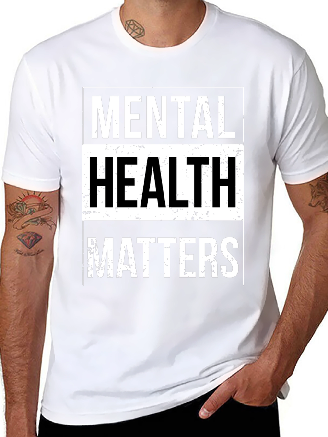 Mental Health Matters Black Graphic Tee