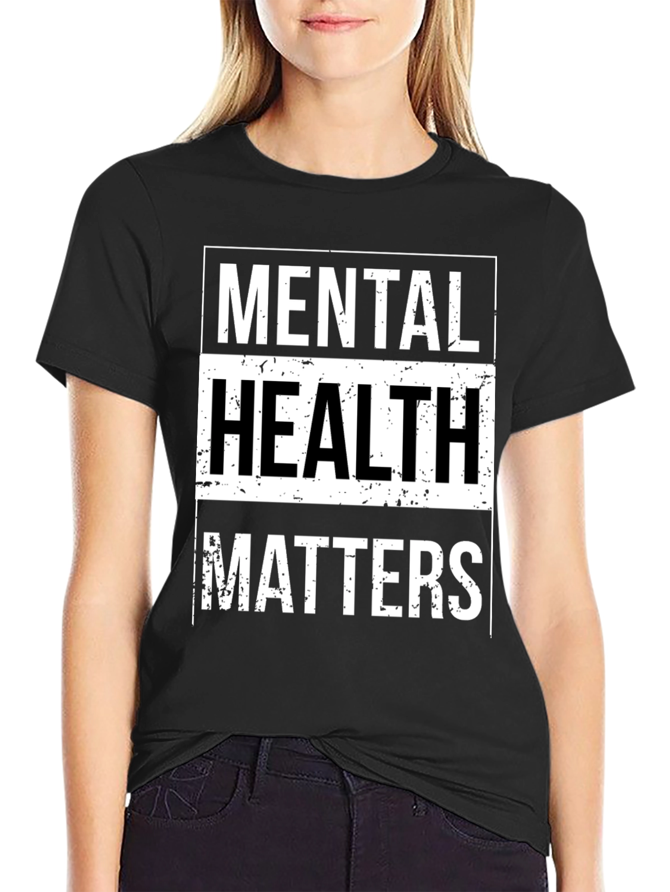 Mental Health Matters Black Graphic Tee
